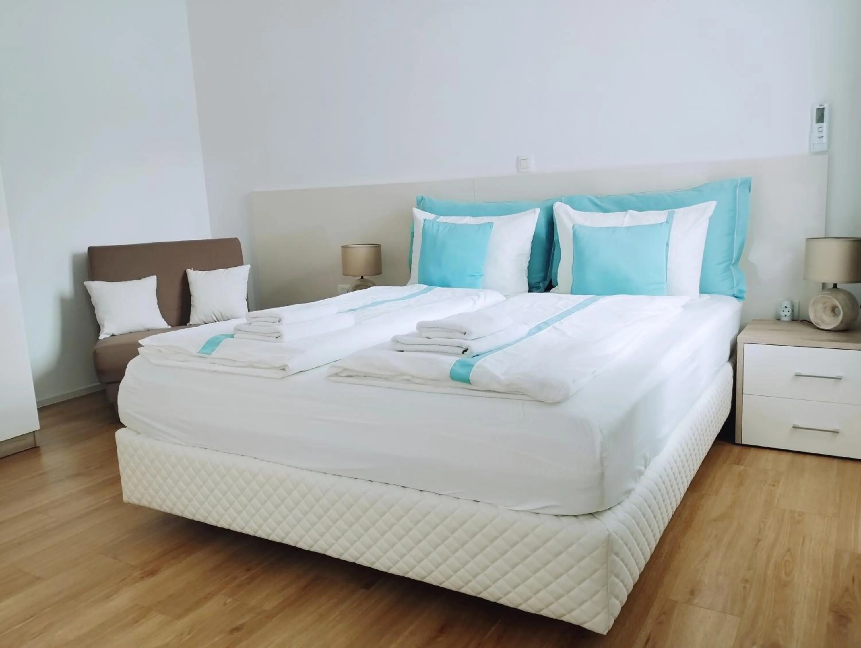 Bed in Apartments Wallas