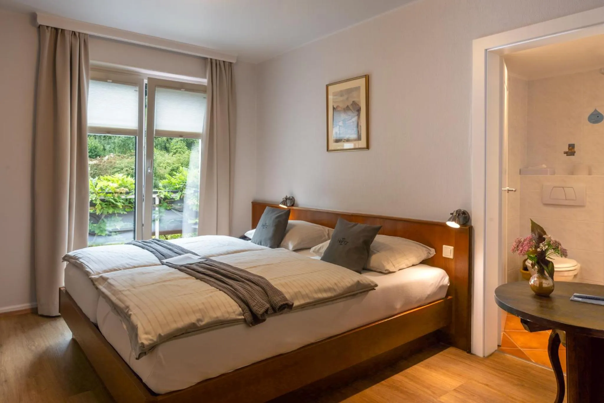 Bedroom, Bed in Hotel Heintz