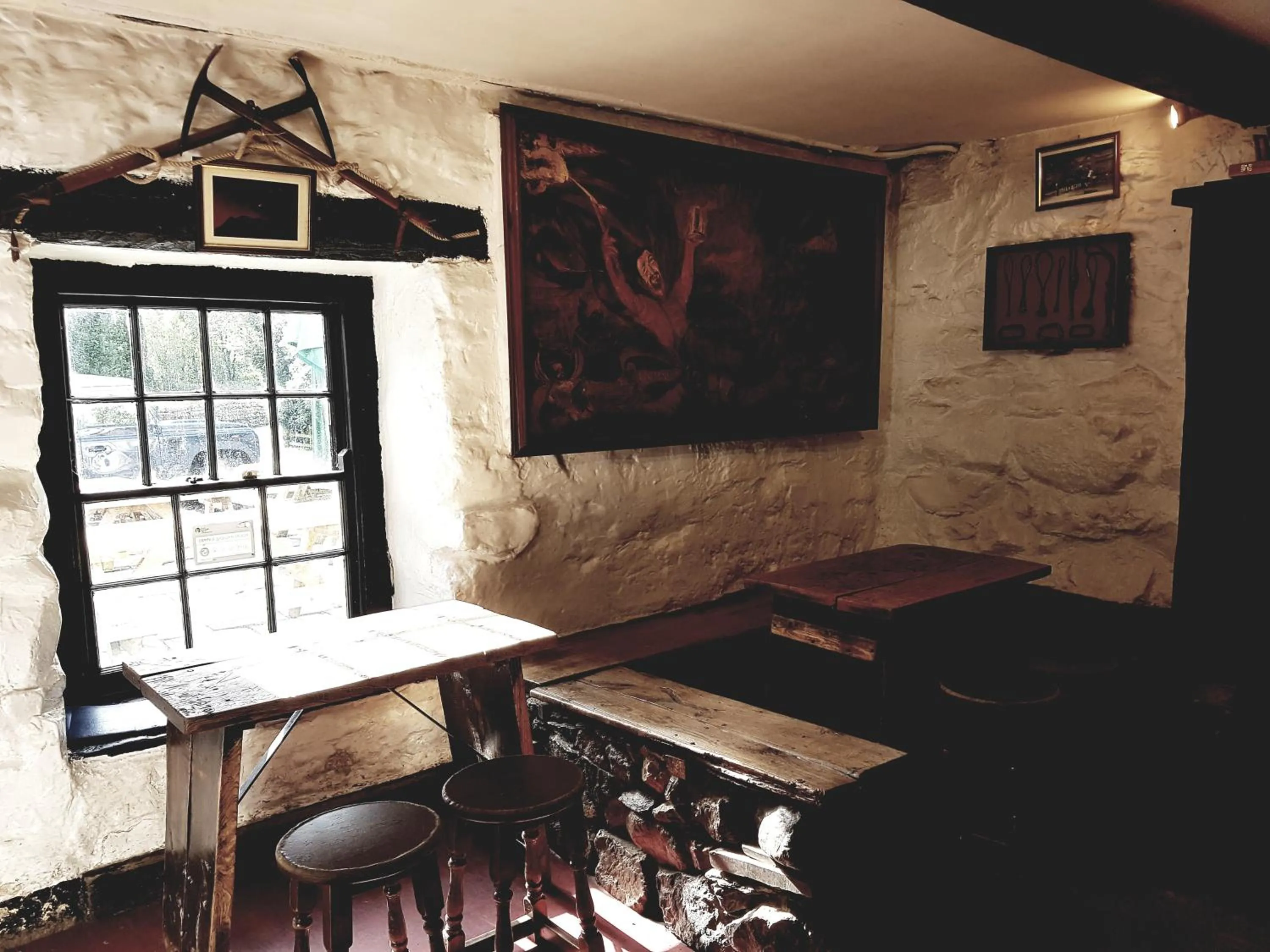 Lounge or bar in The Old Dungeon Ghyll Hotel