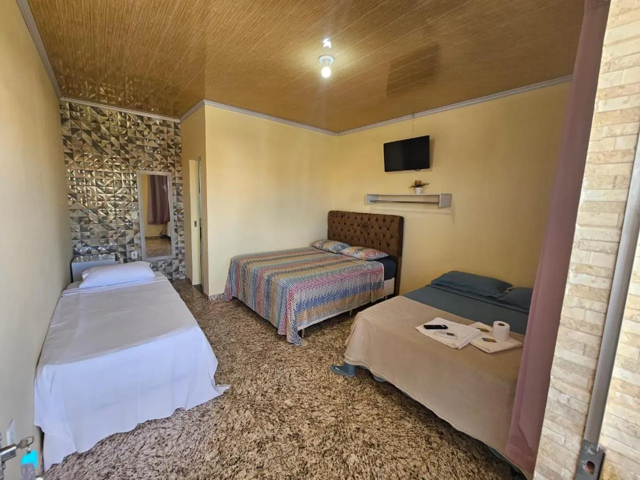 Bed in Pousada Pampulha