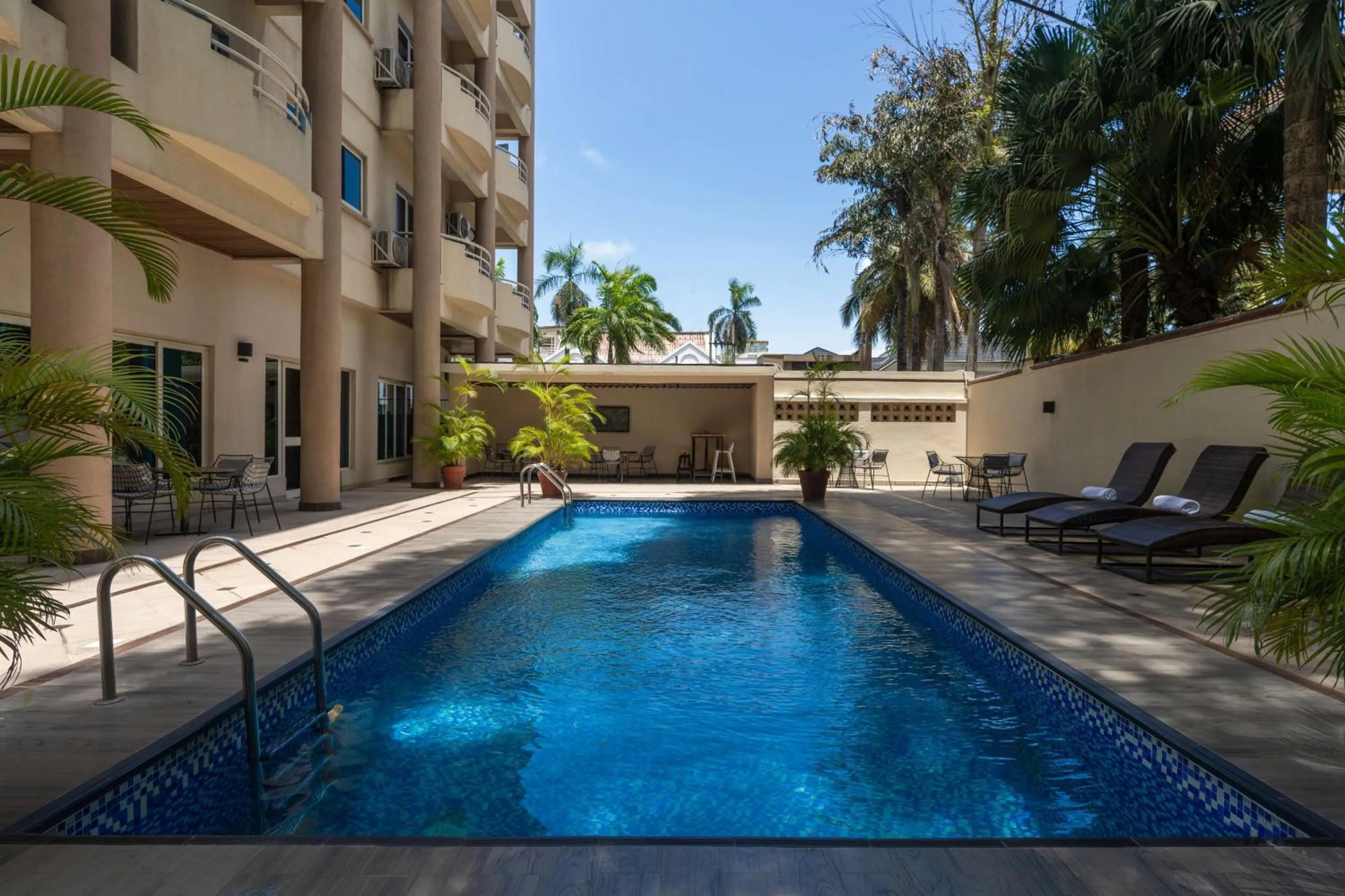 Pool view in Park Inn by Radisson, Lagos Victoria Island