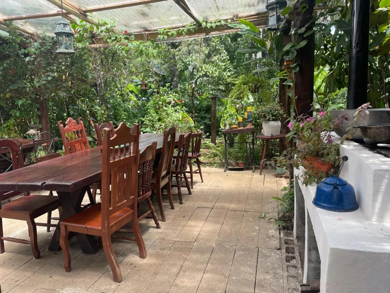 Patio in Kakao Lodge & Garden Río Celeste