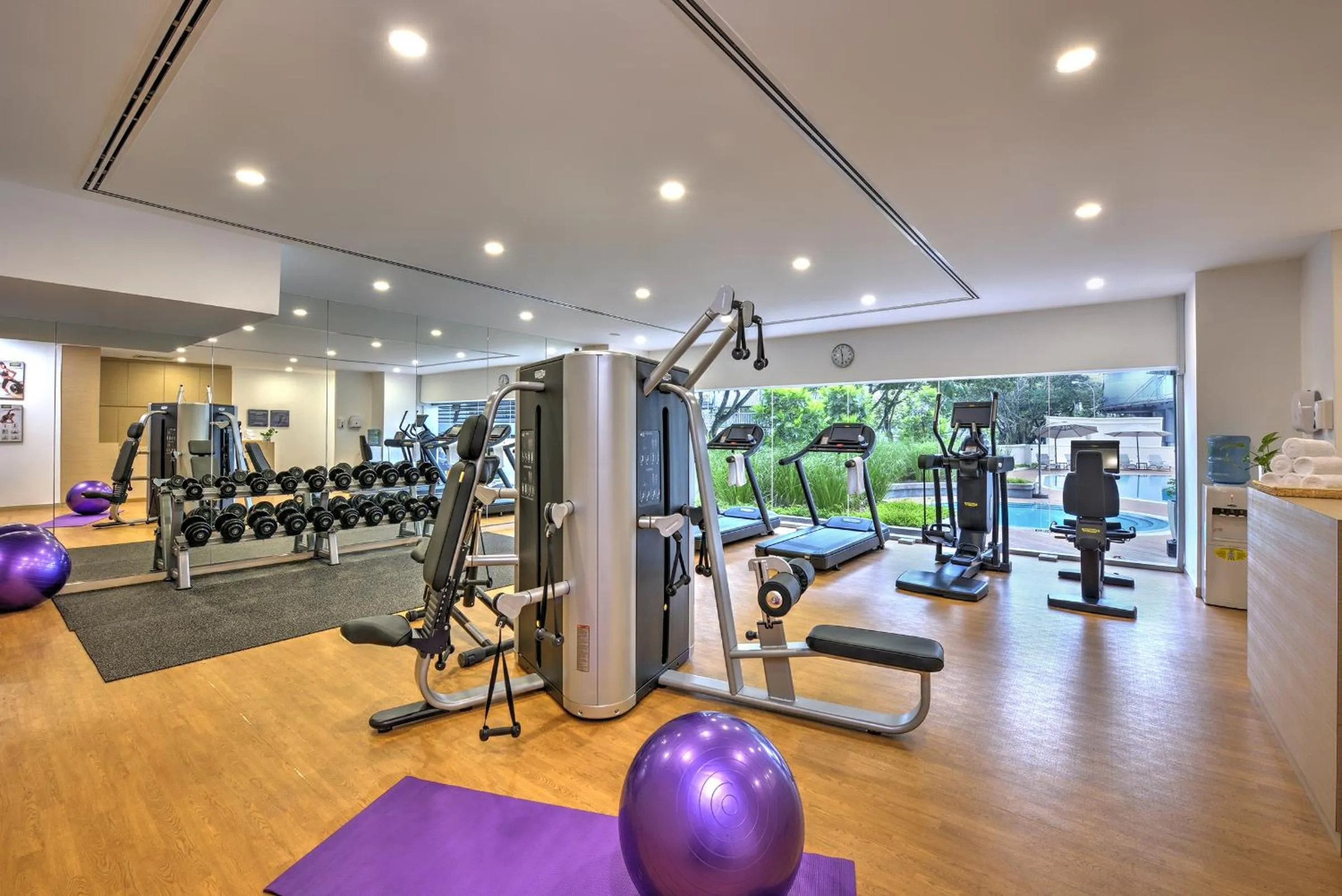Fitness centre/facilities in Oakwood Hotel & Residence Kuala Lumpur