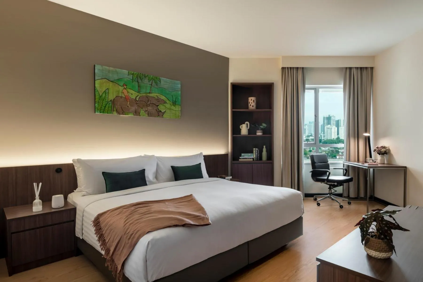 Bedroom, Bed in Oakwood Hotel & Residence Kuala Lumpur