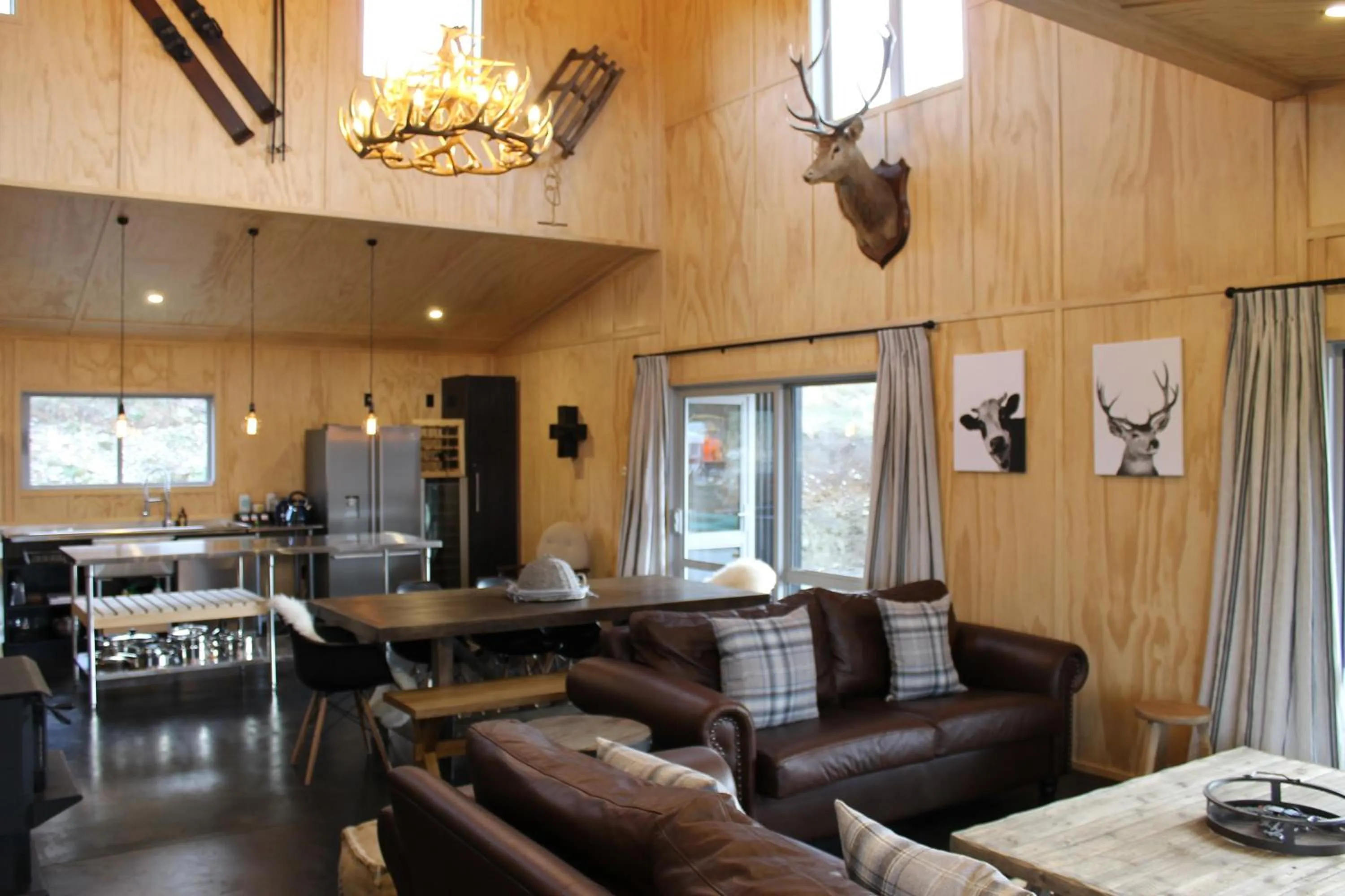 Dining area in Tractor Shed