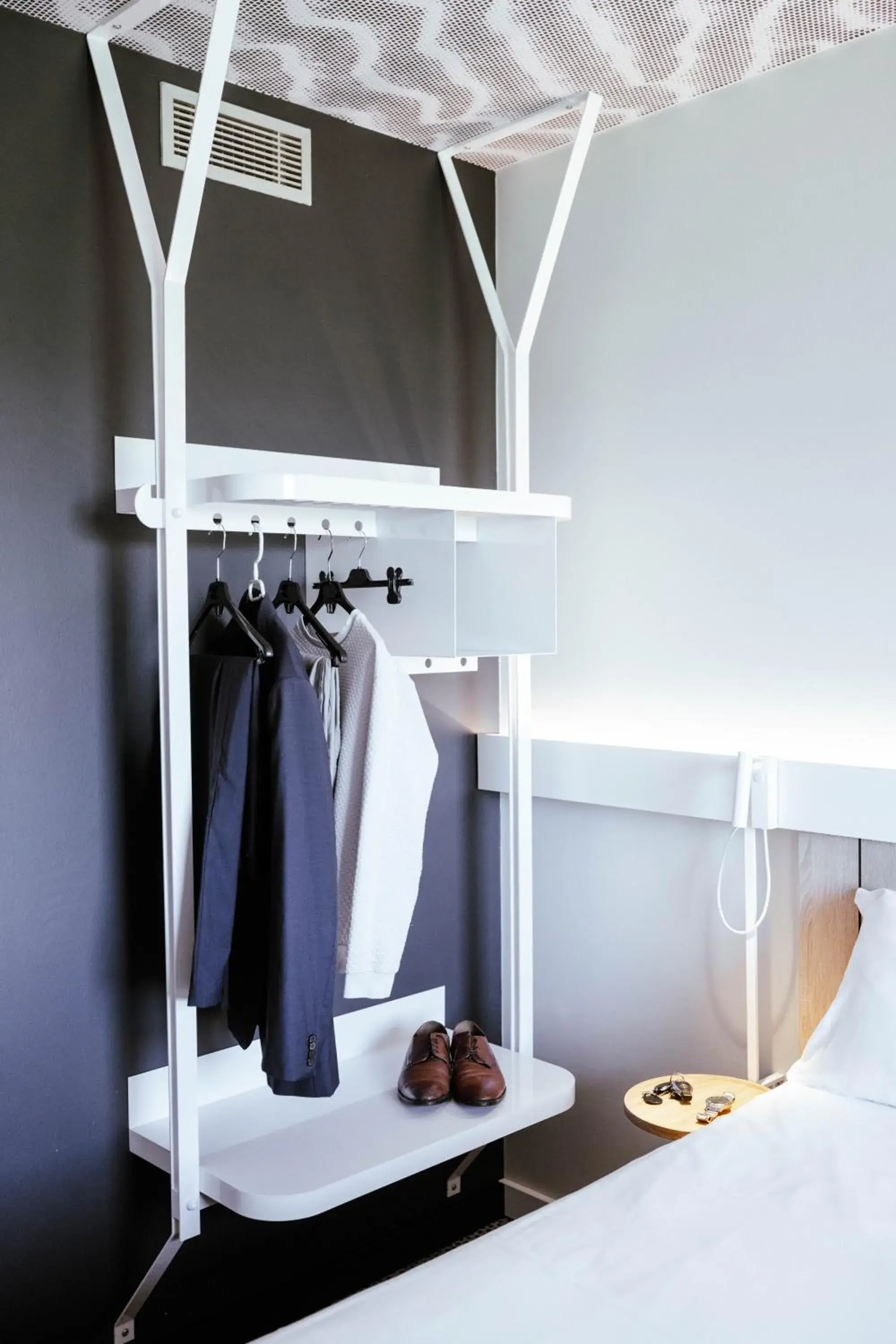 Bedroom in Ibis Luxembourg Airport Bedroom in Ibis Luxembourg Airport