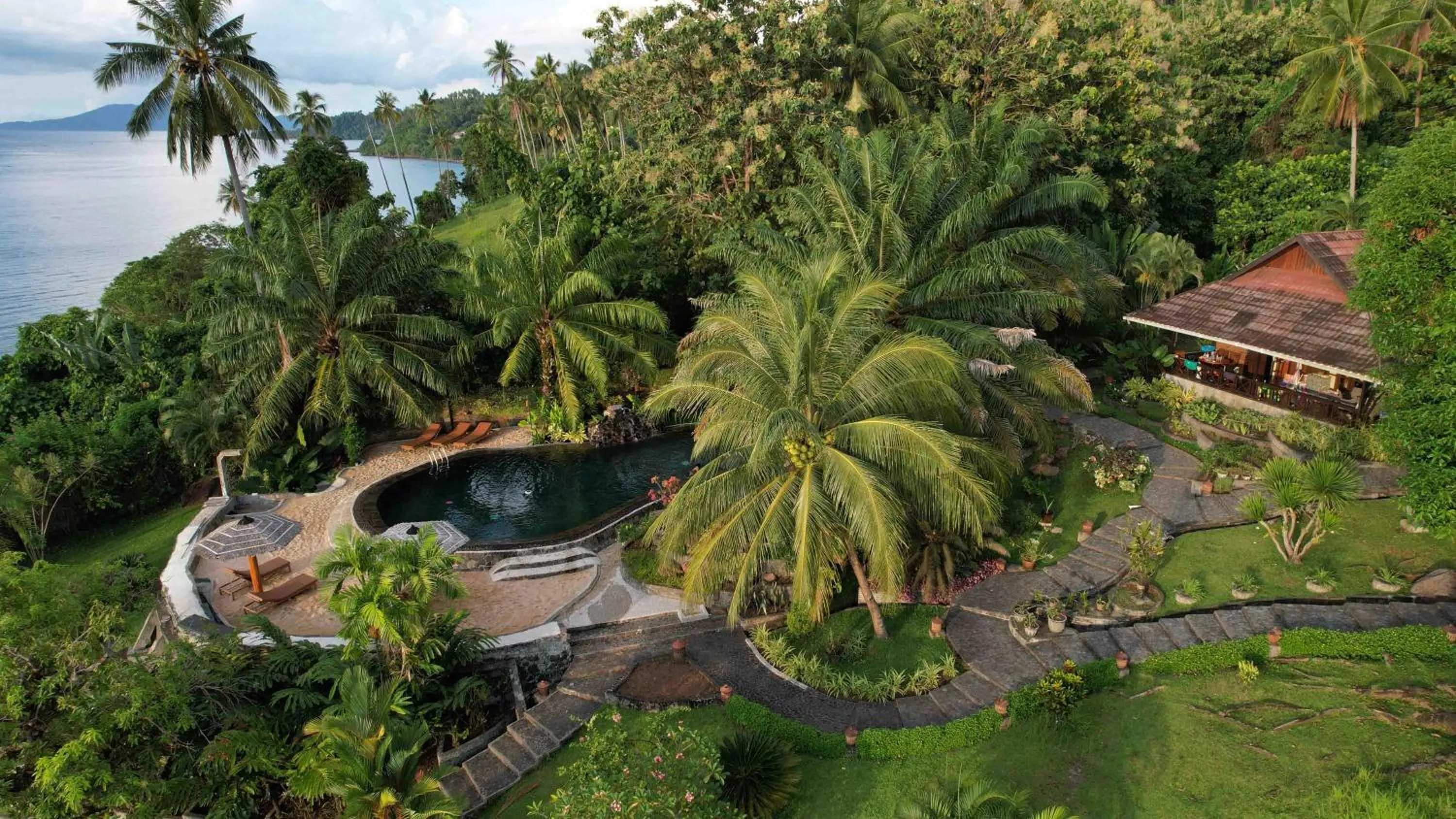 Bird's eye view in Lumbalumba Resort - Manado