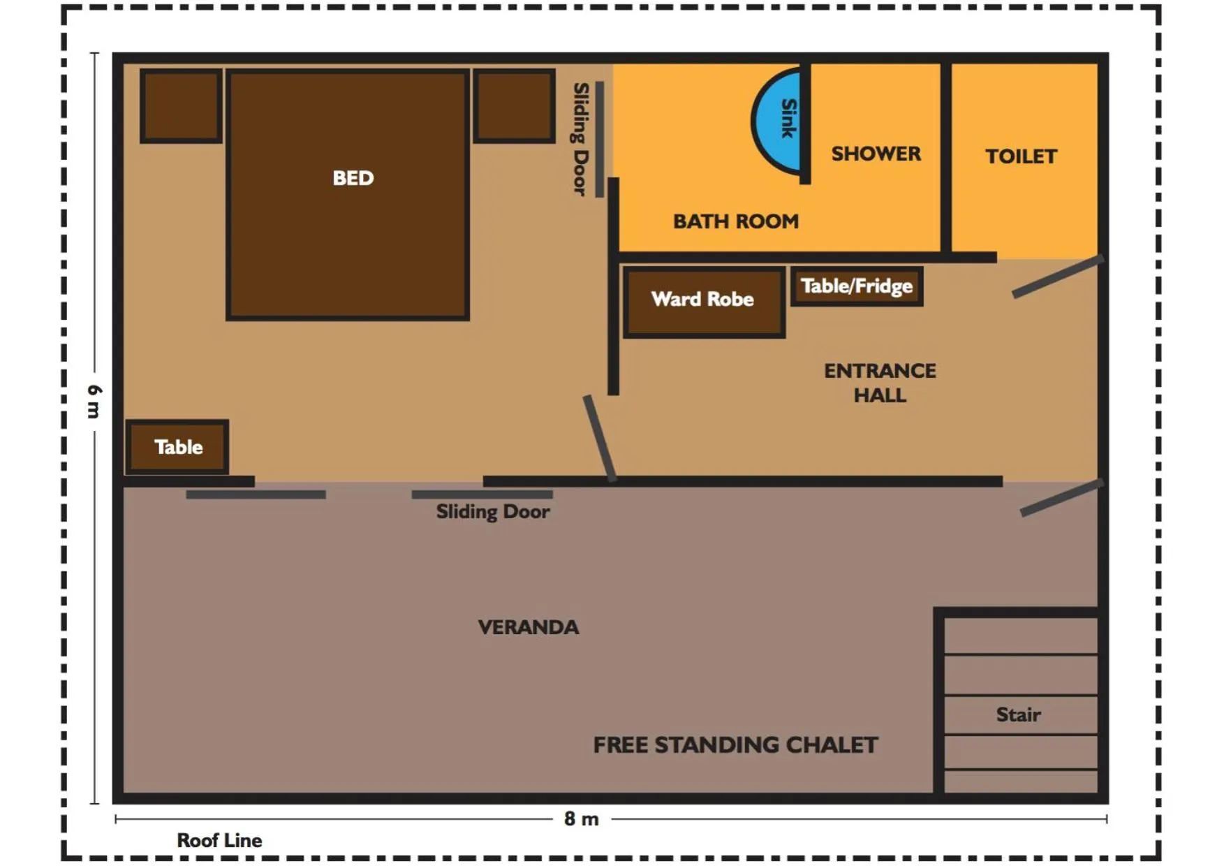 Floor plan in Lumbalumba Resort - Manado