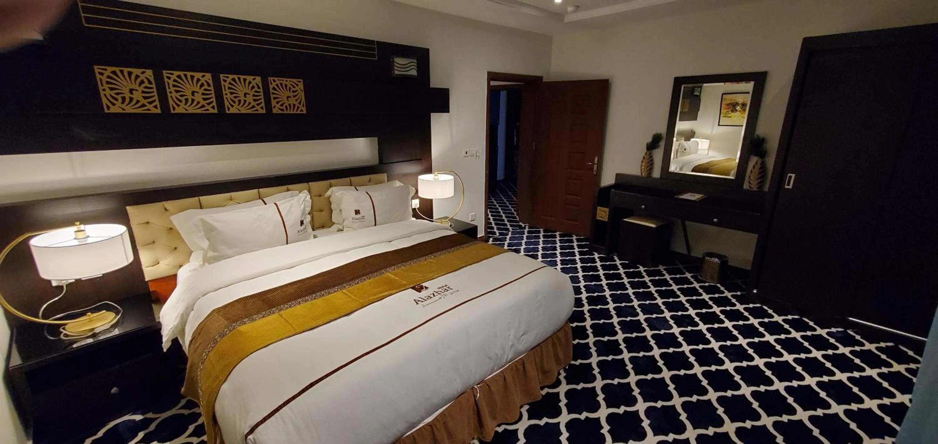 Bed in Alazhar Palace Hotel
