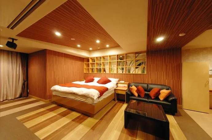 Bed in Hotel Water Gate Nagoya - Love Hotel for couple -