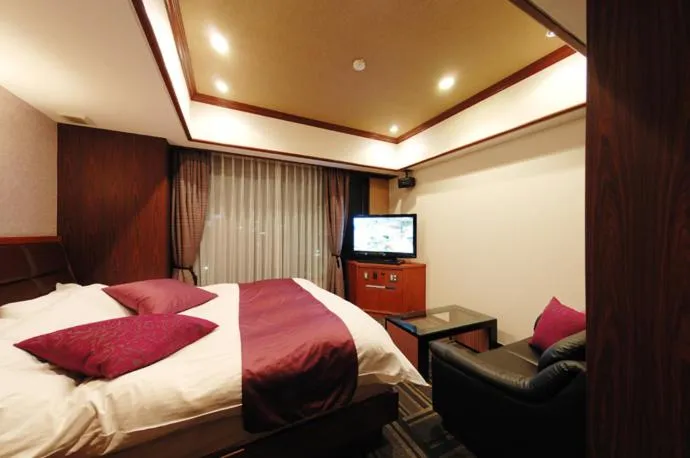 Bed in Hotel Water Gate Nagoya - Love Hotel for couple -
