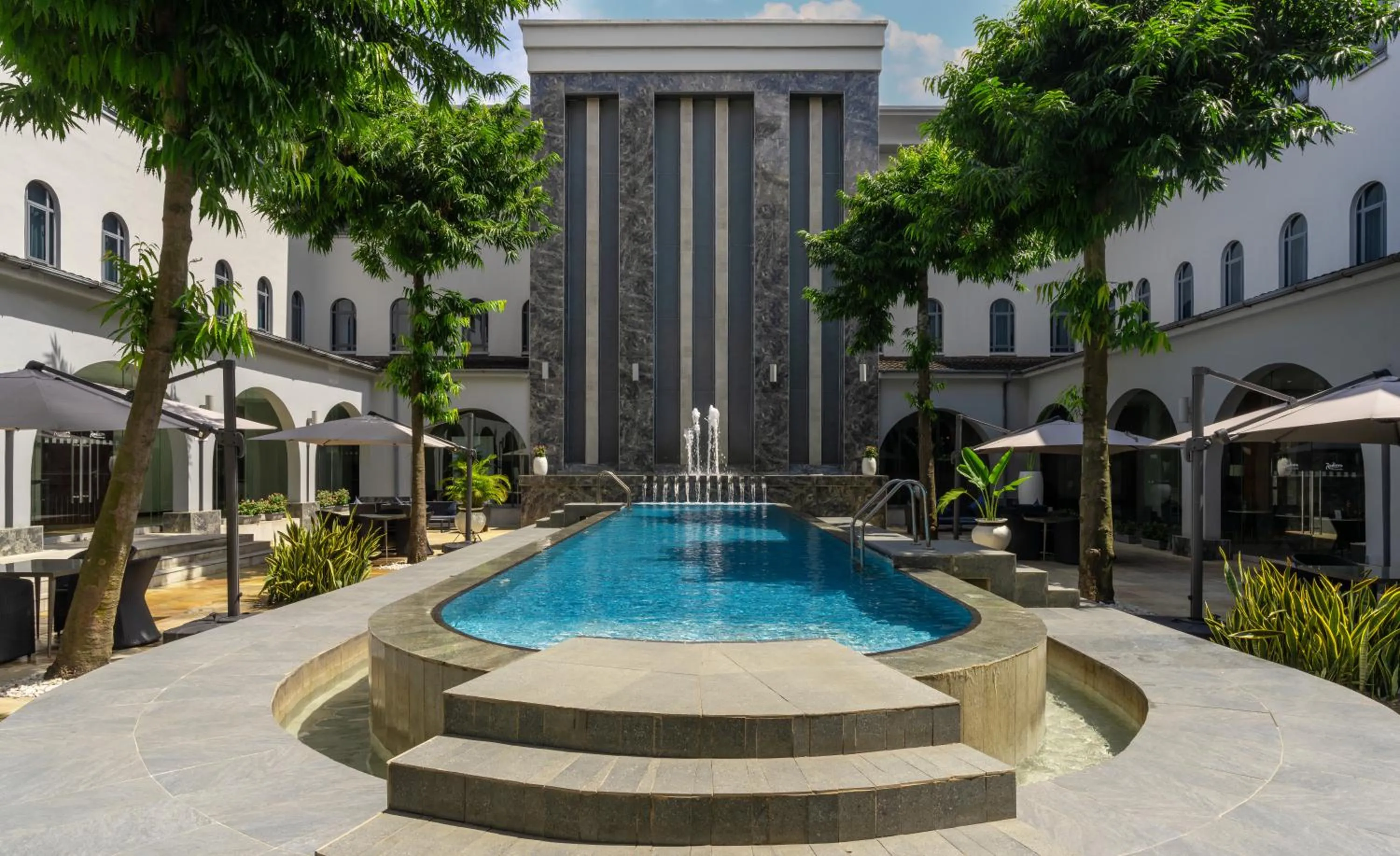 Pool view in Radisson Lagos Ikeja