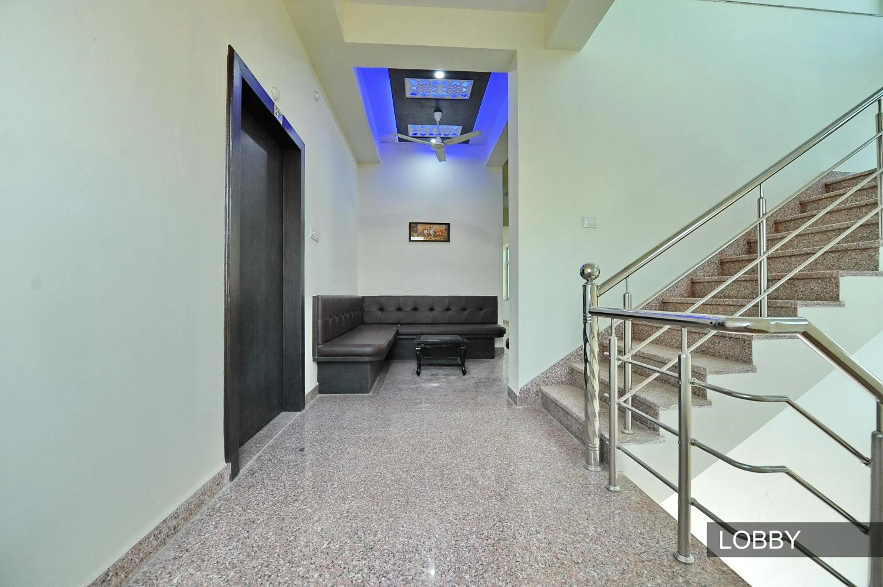 Seating area in Hotel Shivam