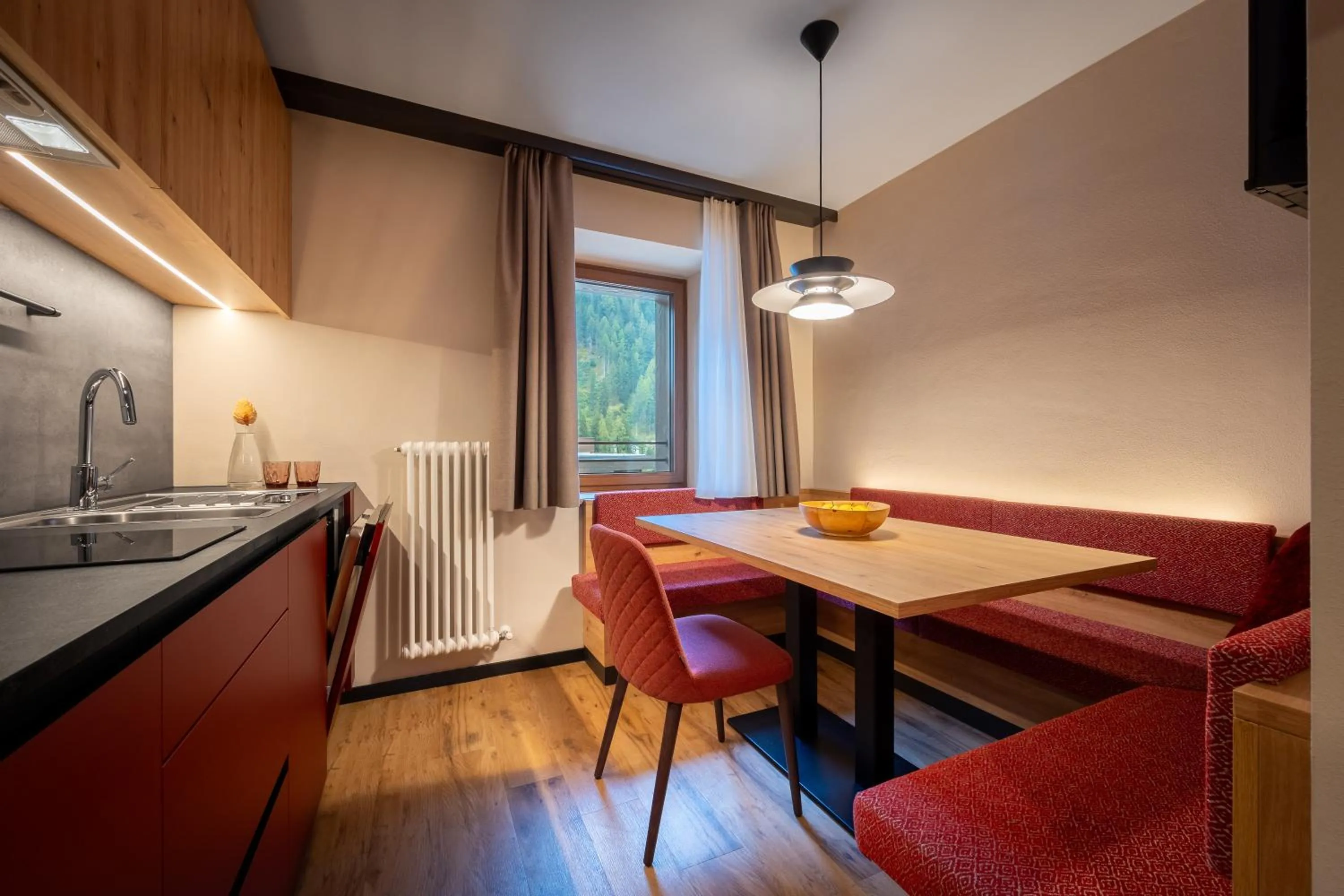 Kitchen or kitchenette in Family Apartments Vioz