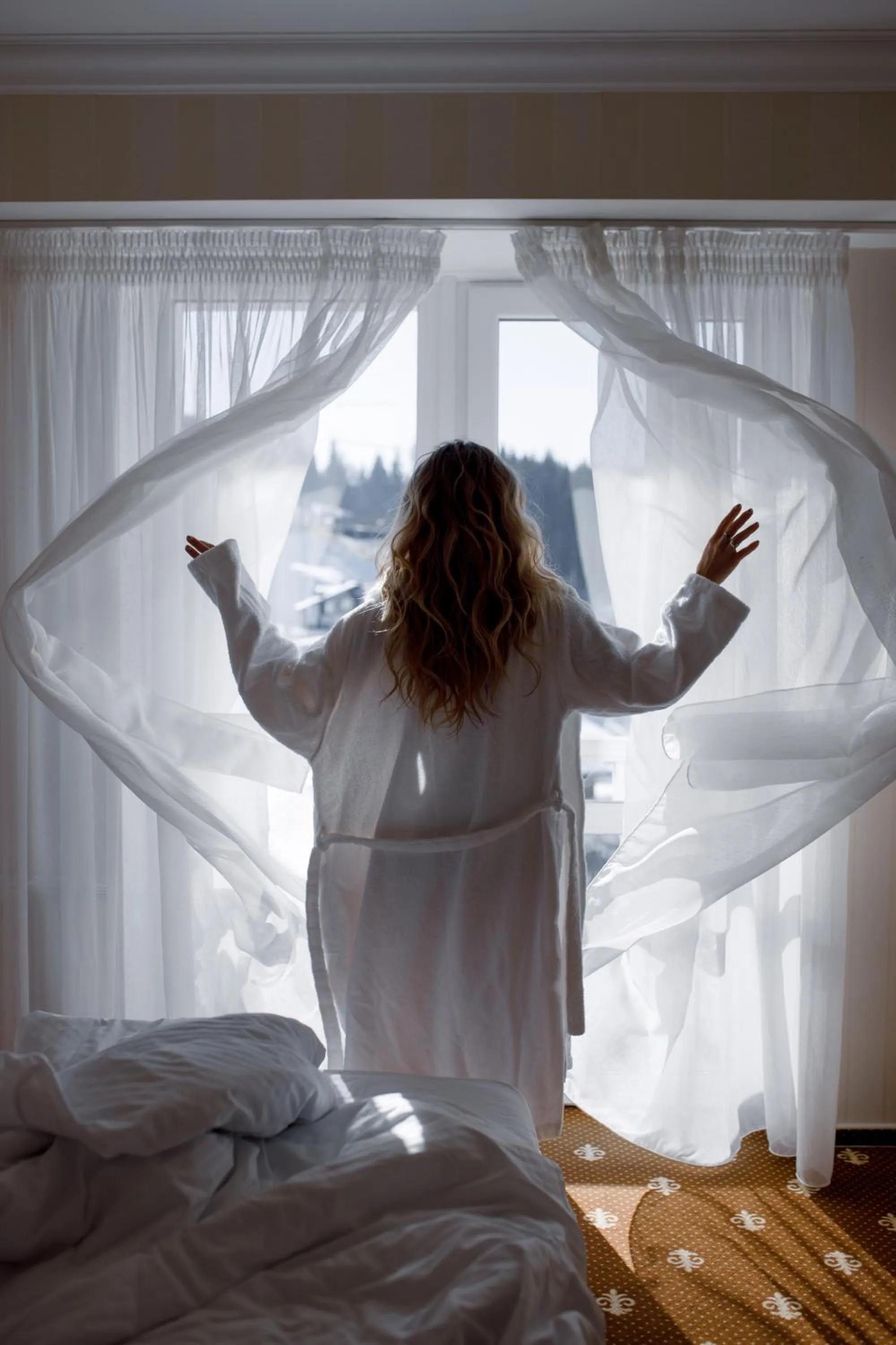 People, Bed in Chevalier Hotel & SPA