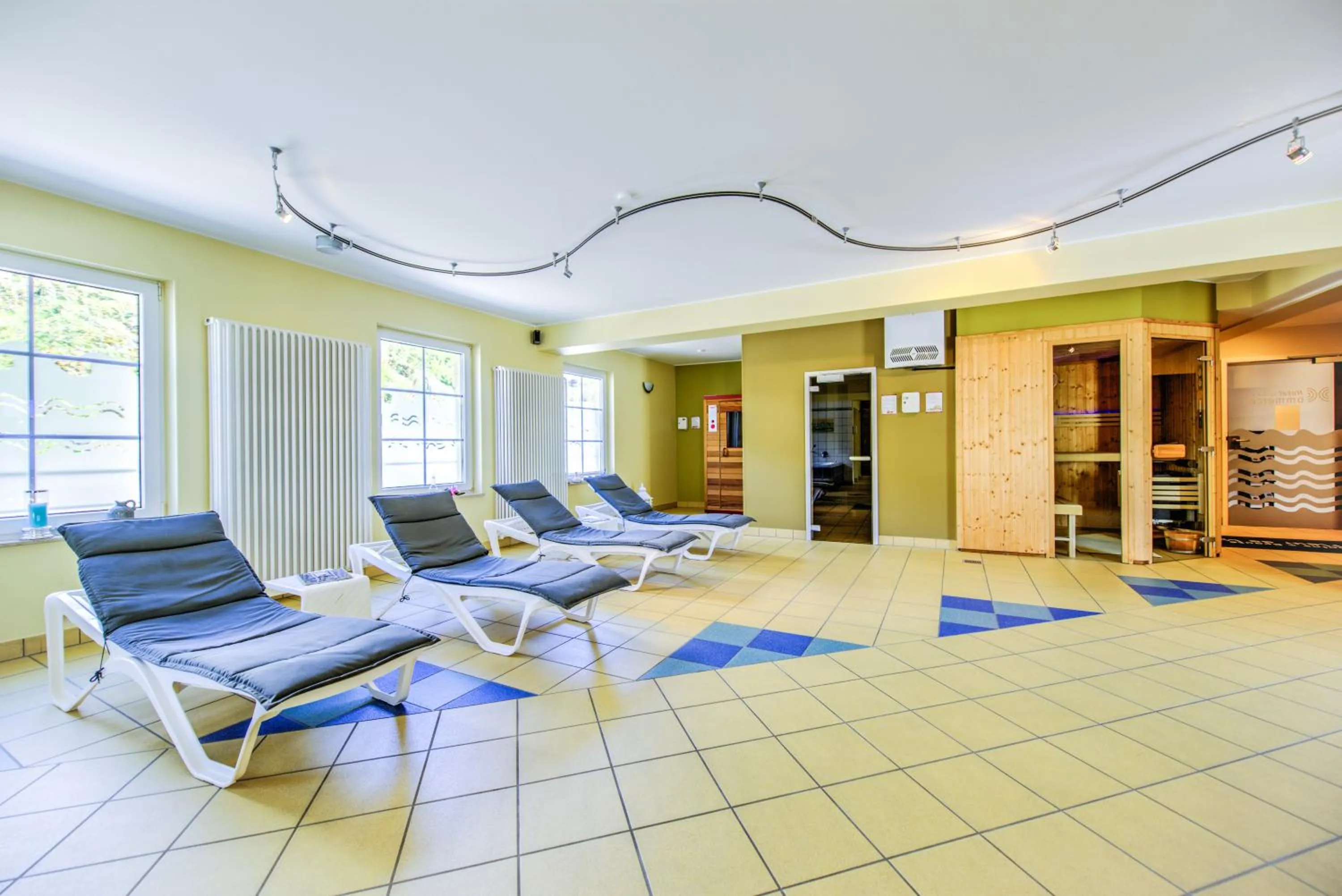 Sauna in Hotel du Commerce - Restaurant La Table de Clervaux