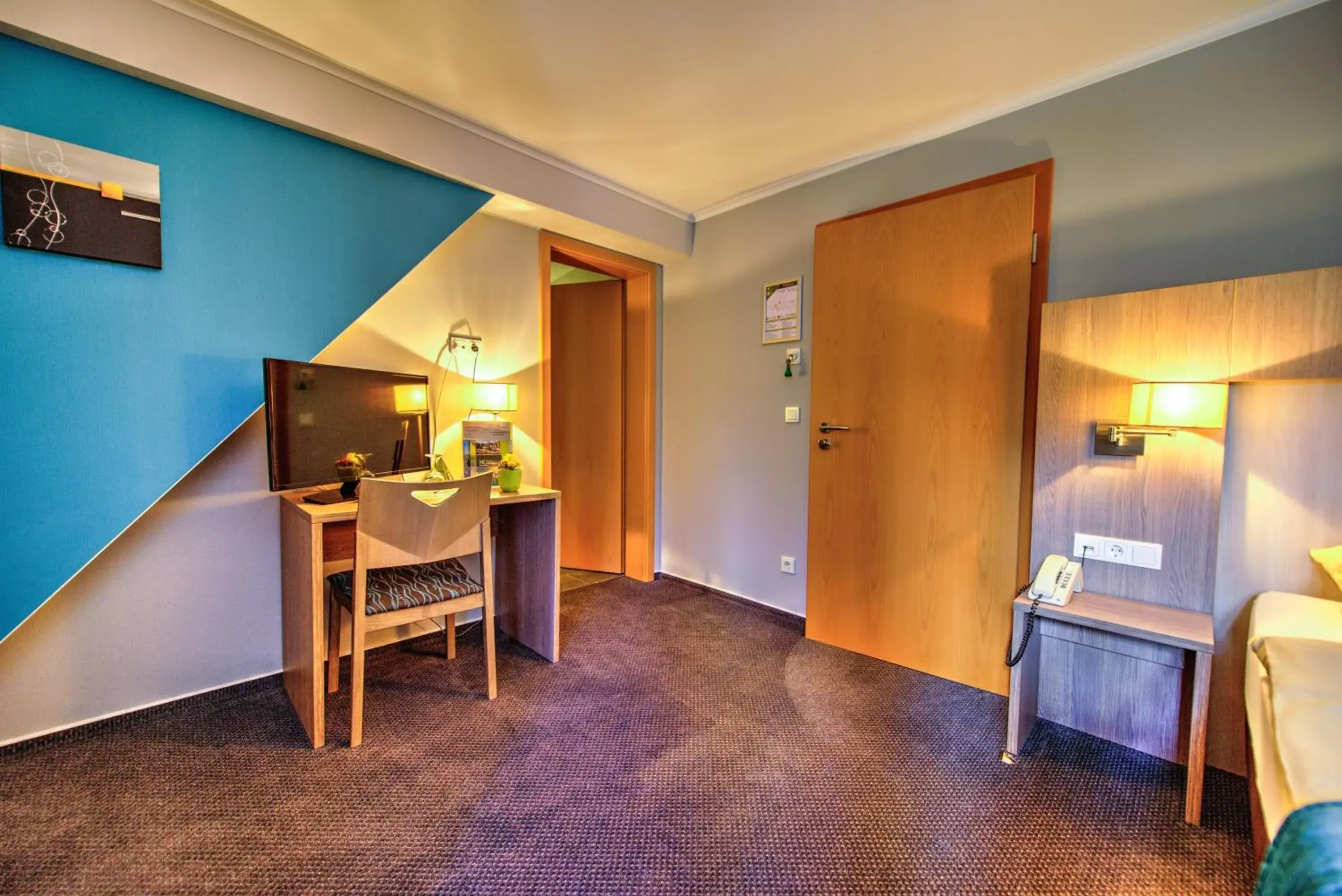 Standard Single Room - single occupancy in Hotel du Commerce - Restaurant La Table de Clervaux Standard Single Room - single occupancy in Hotel du Commerce - Restaurant La Table de Clervaux