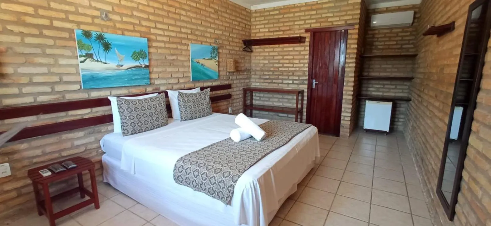 Bed in Pousada Catavento