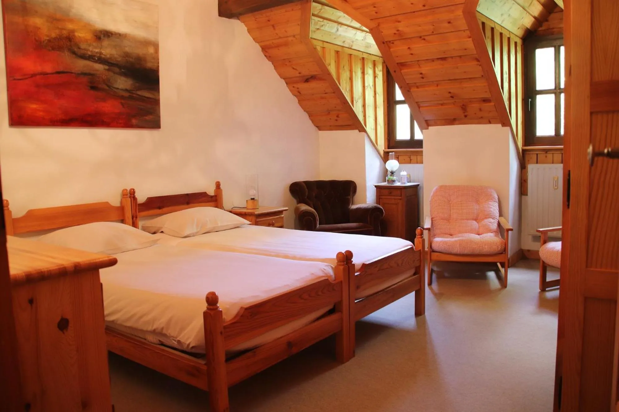Bedroom, Bed in Domaine du Moulin d'Asselborn