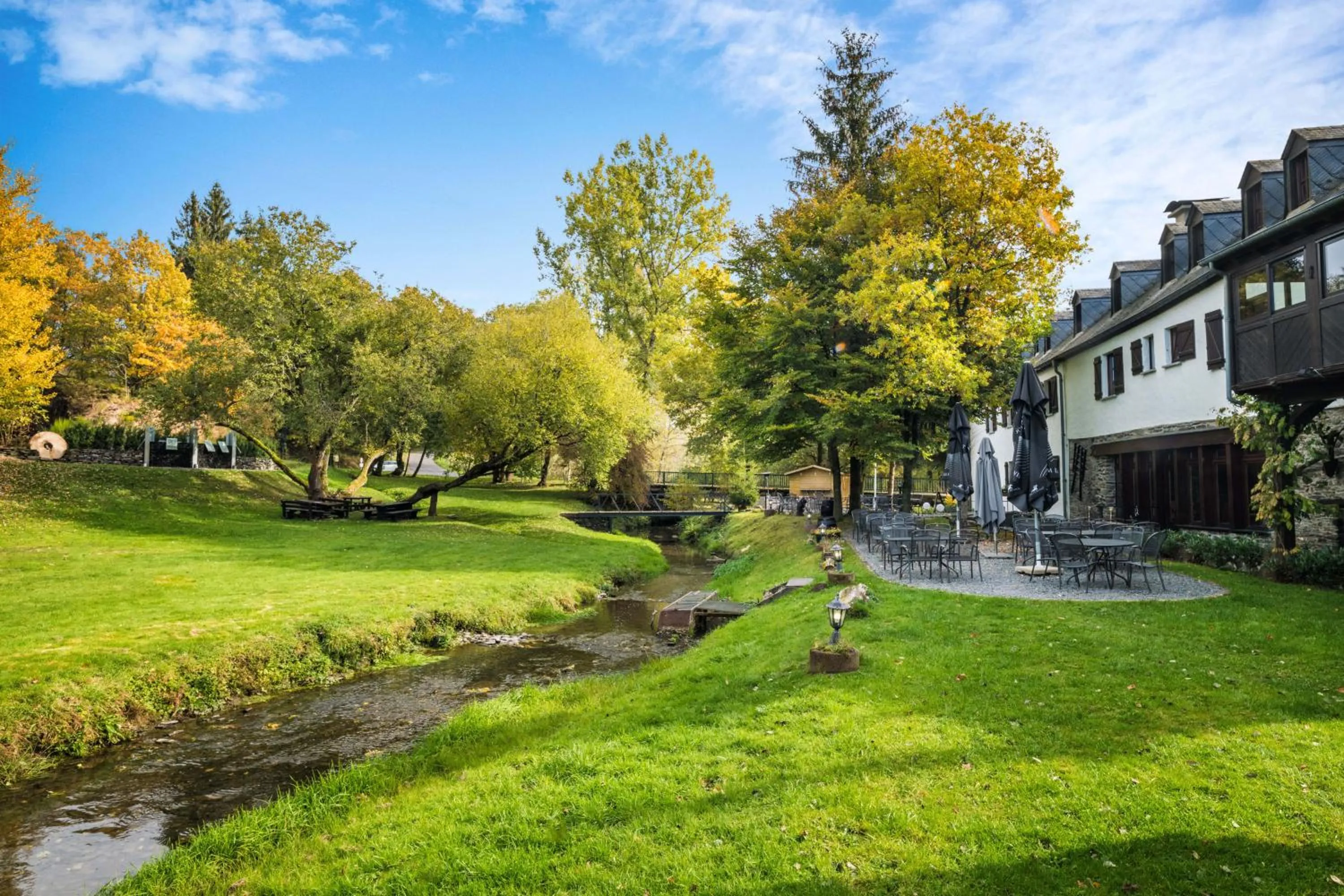 Natural landscape in Domaine du Moulin d'Asselborn