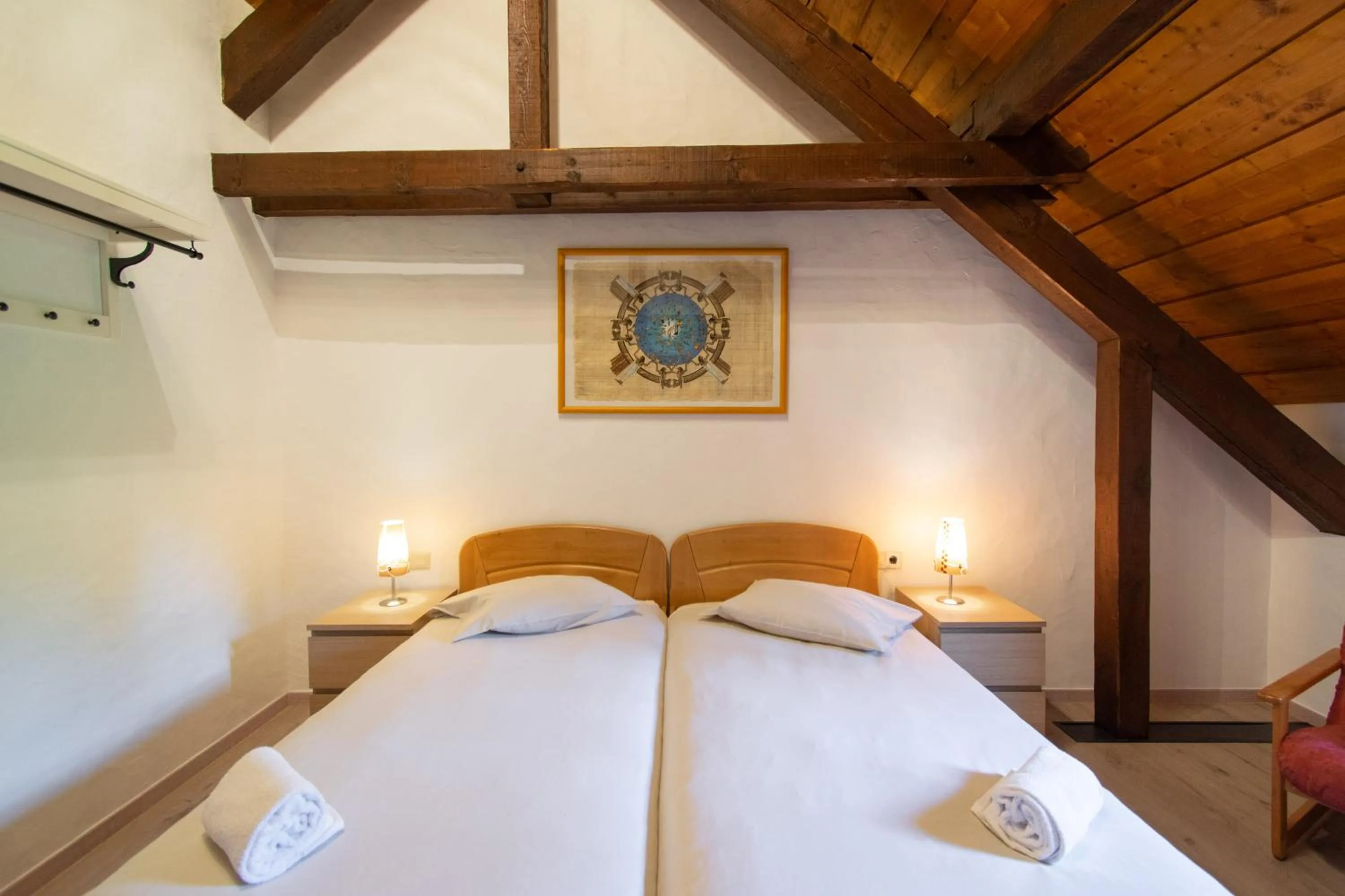 Photo of the whole room, Bed in Domaine du Moulin d'Asselborn