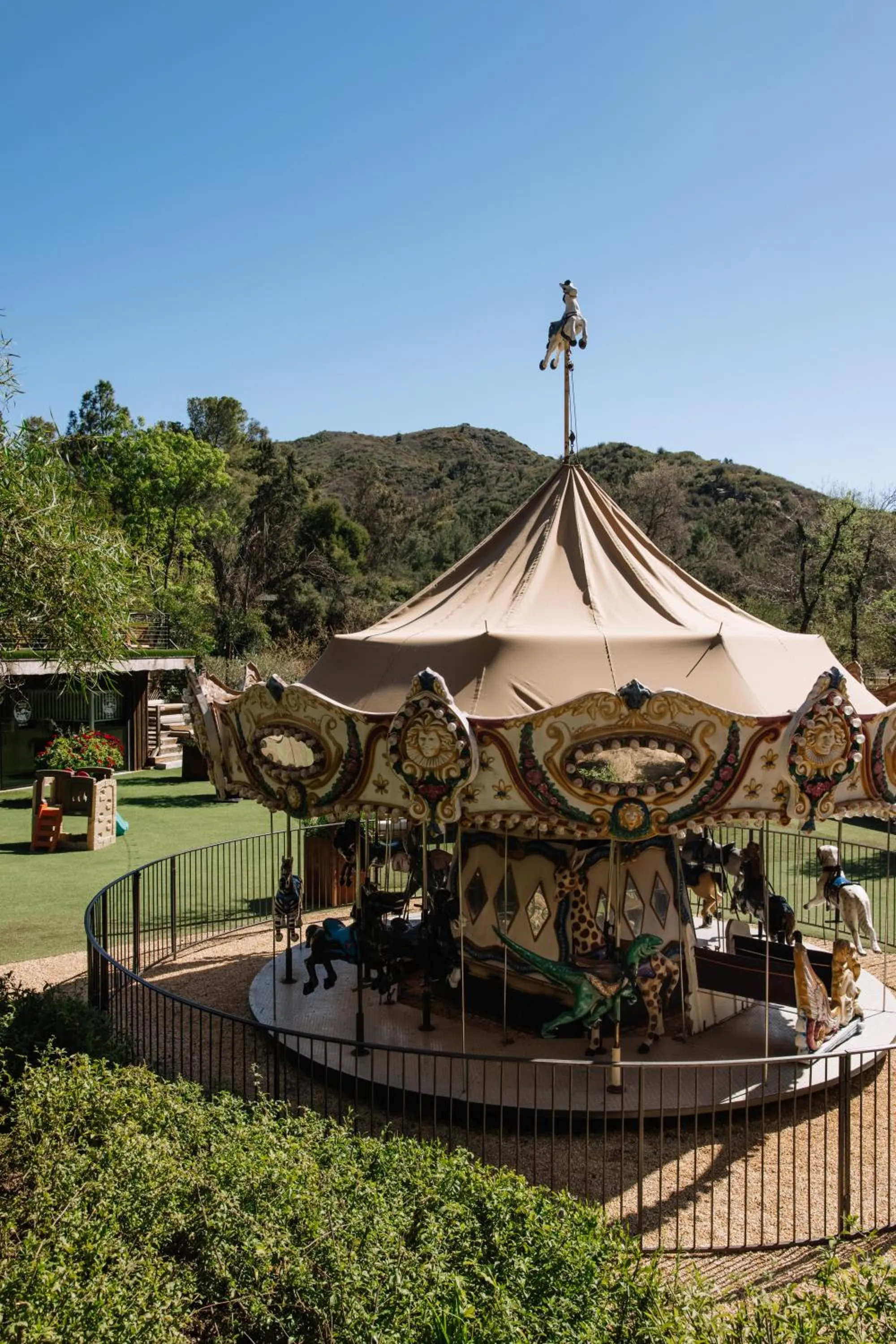 Children play ground in CALAMIGOS RANCH Resort & Spa