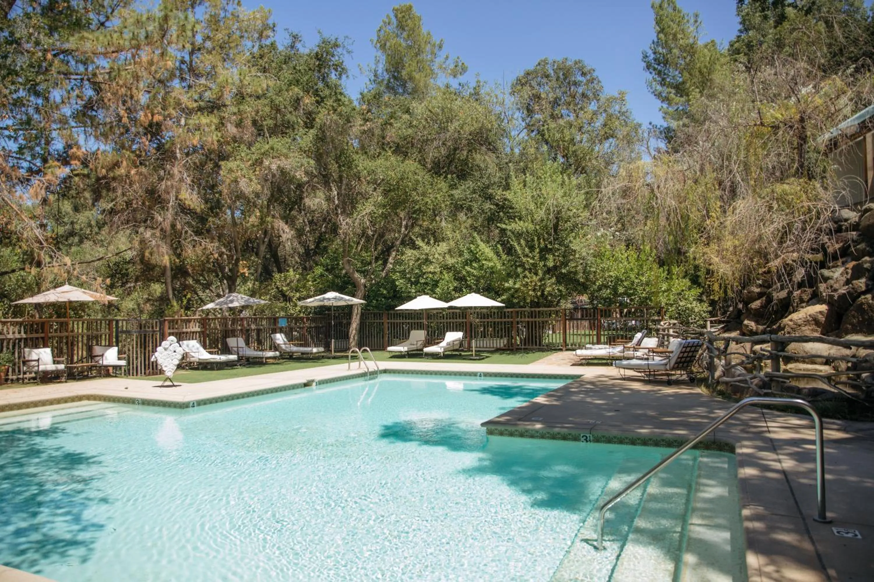 Pool view in CALAMIGOS RANCH Resort & Spa