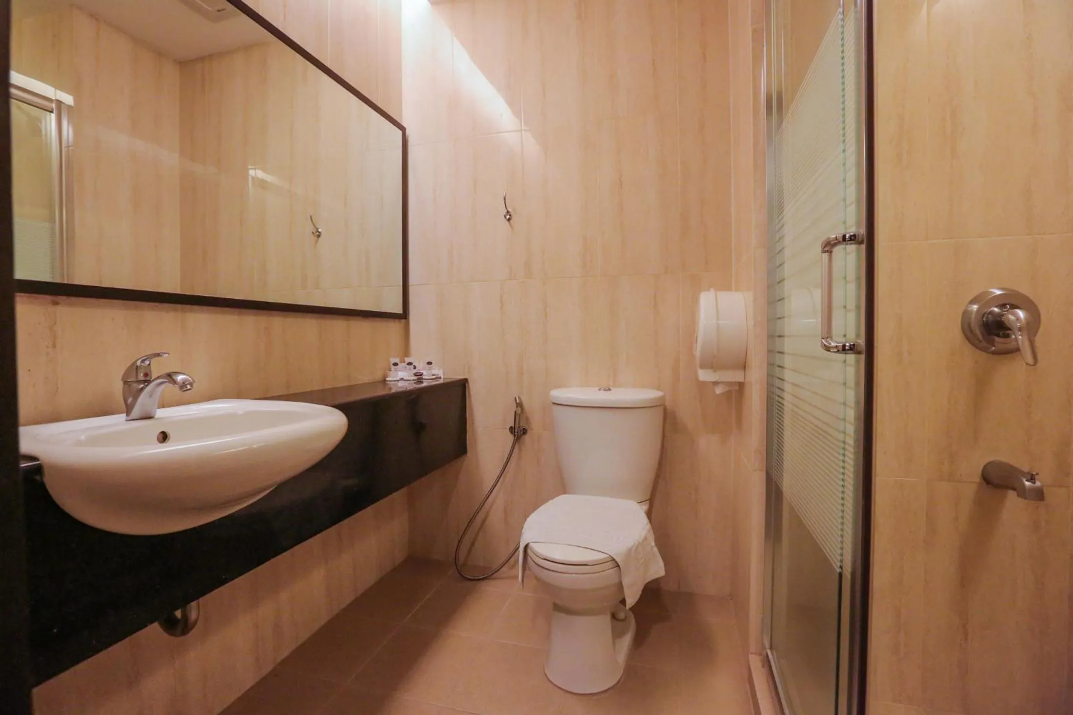 Toilet in Rosvenil Hotel