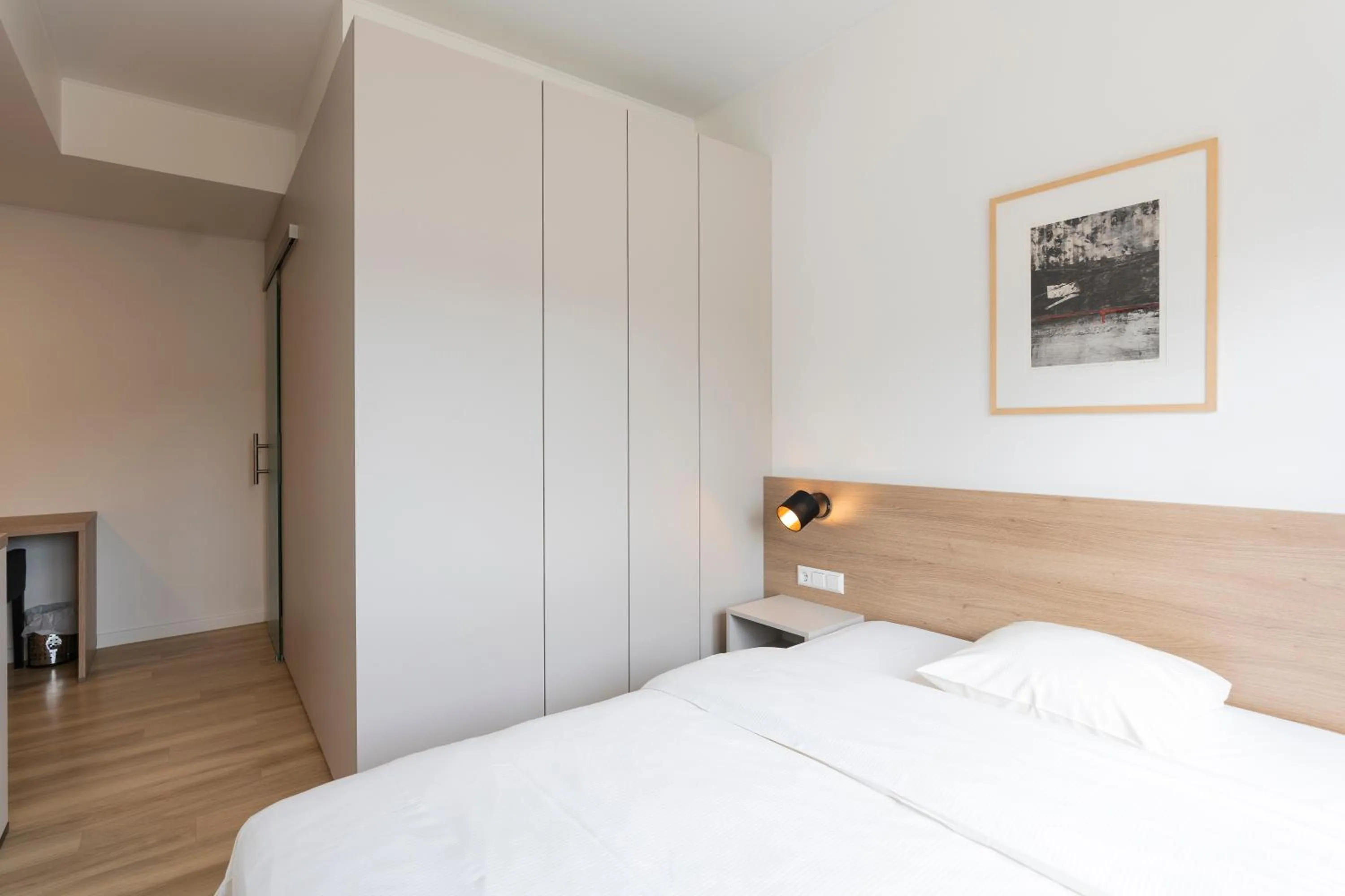 View (from property/room), Bed in Logis Hôtel Acacia