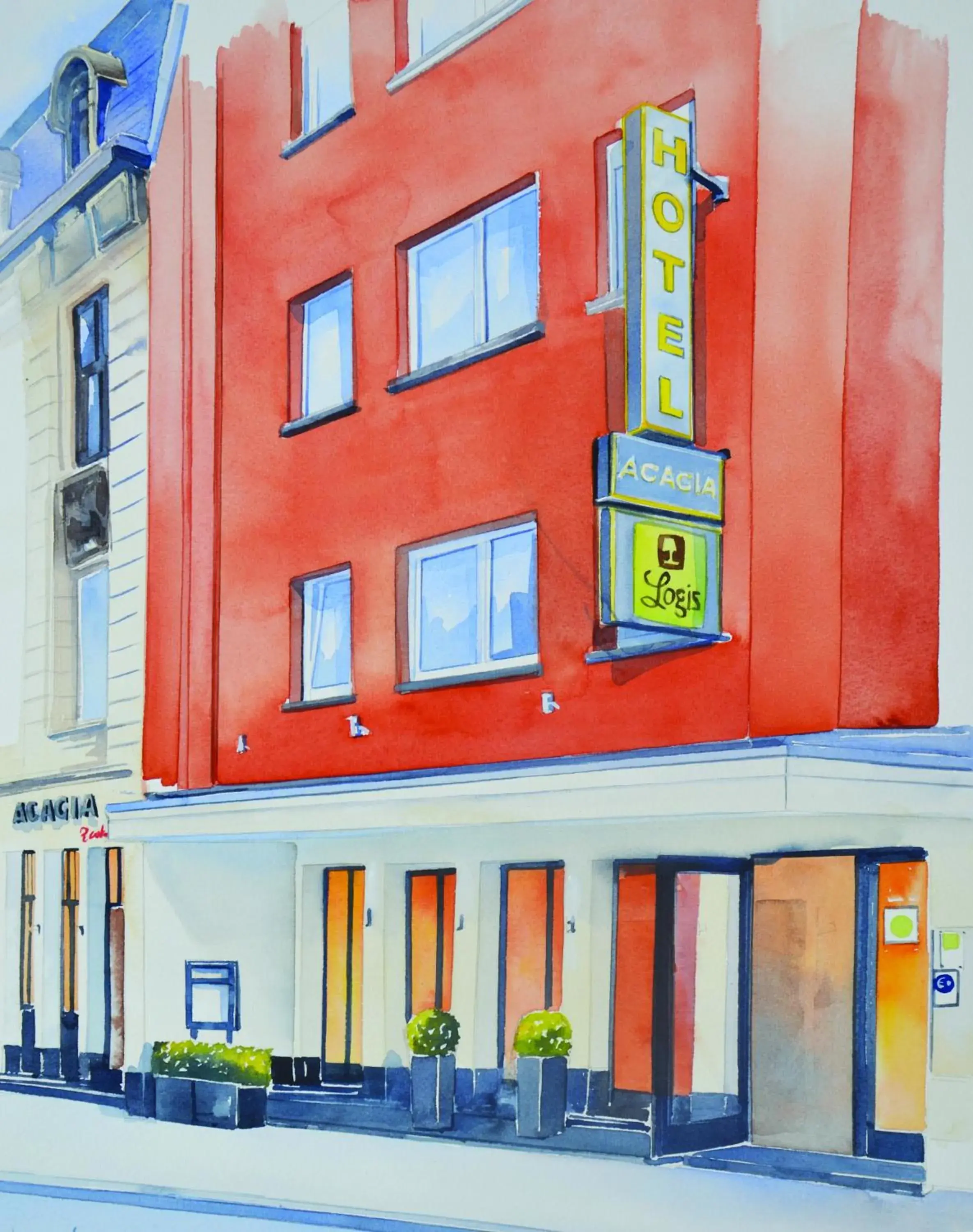 Property building in Logis Hôtel Acacia Property building in Logis Hôtel Acacia