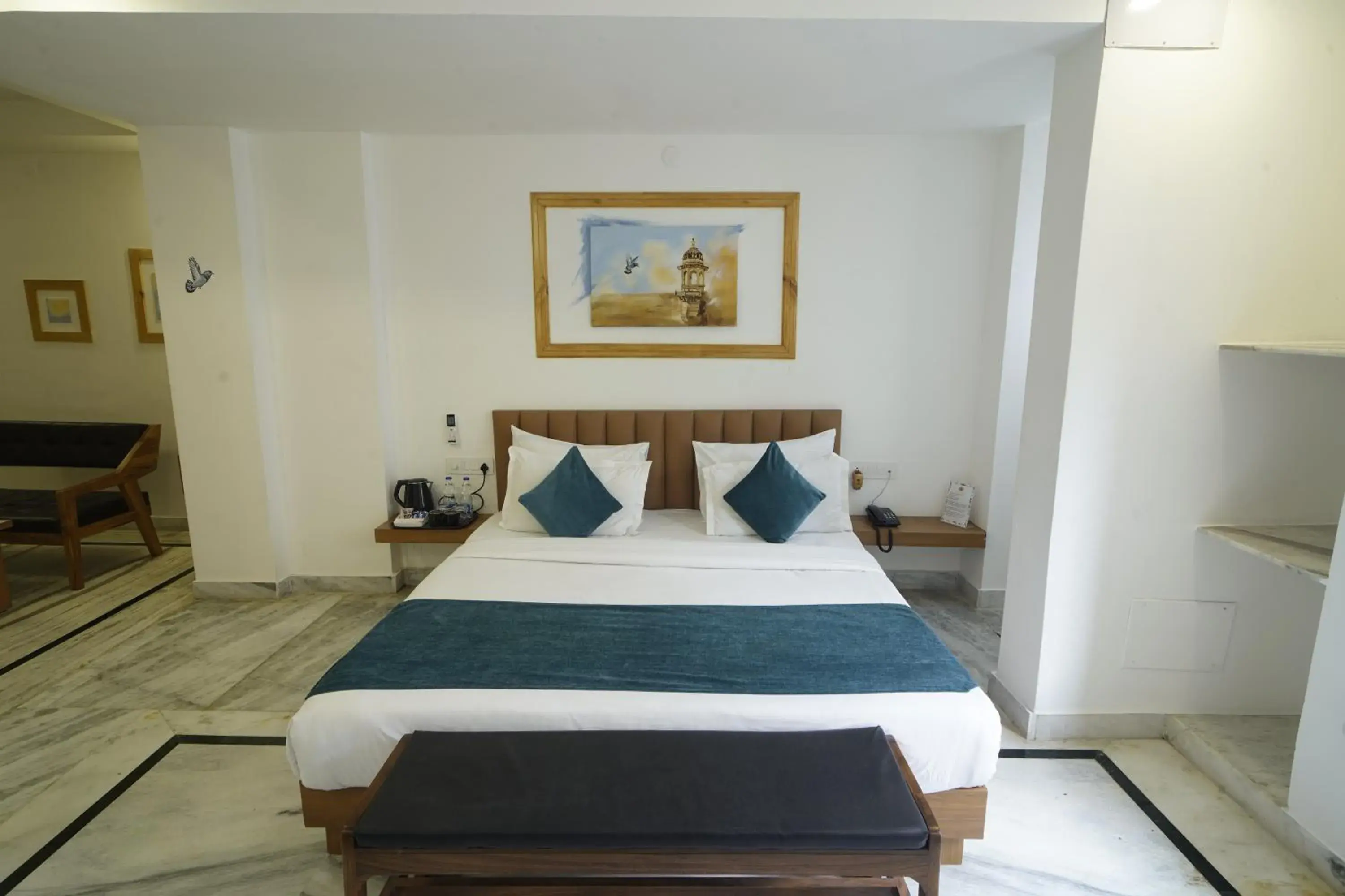 Bed in Hotel Banjara Heritage Bed in Hotel Banjara Heritage