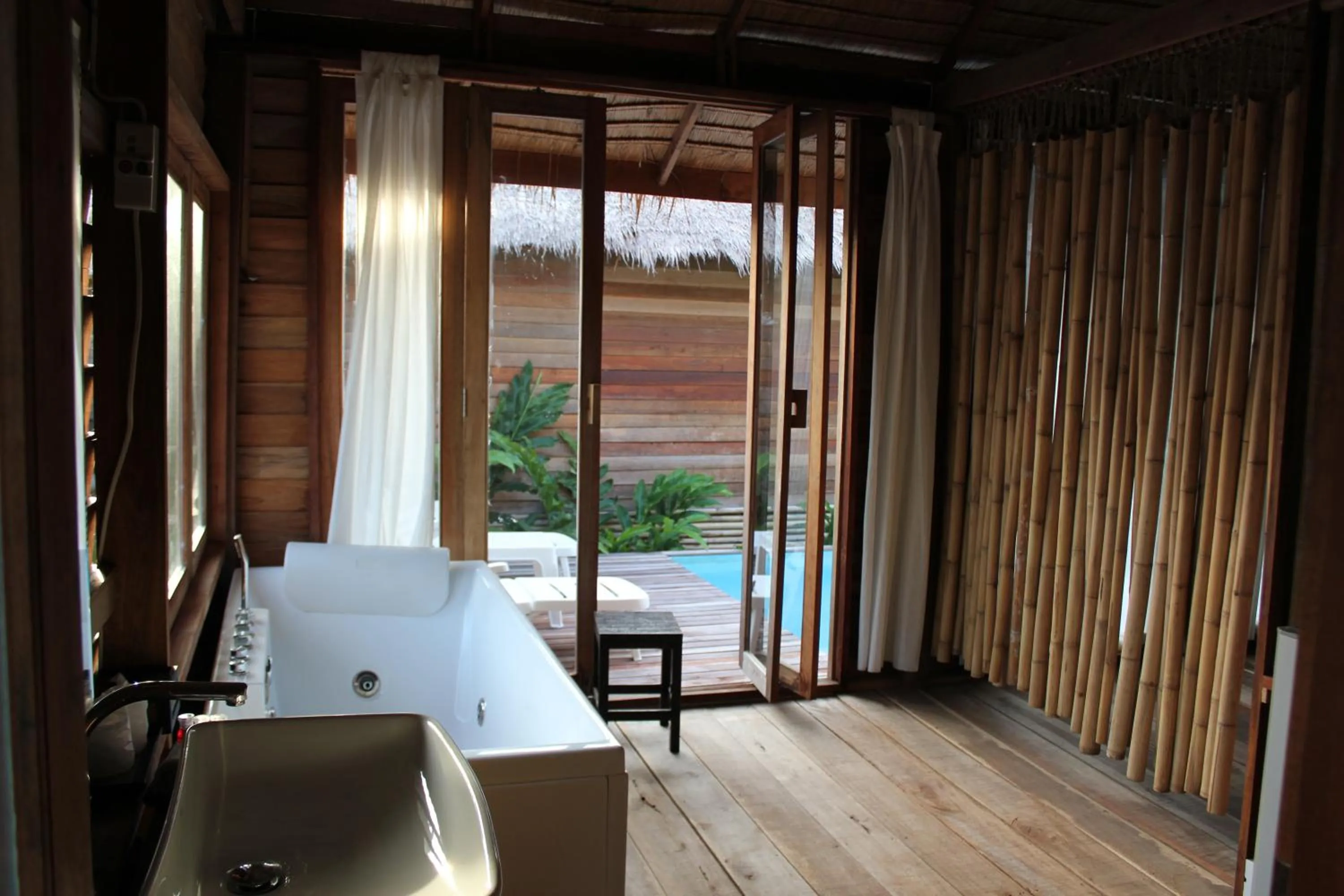 Bathroom, Bed in Koh Pu Villa