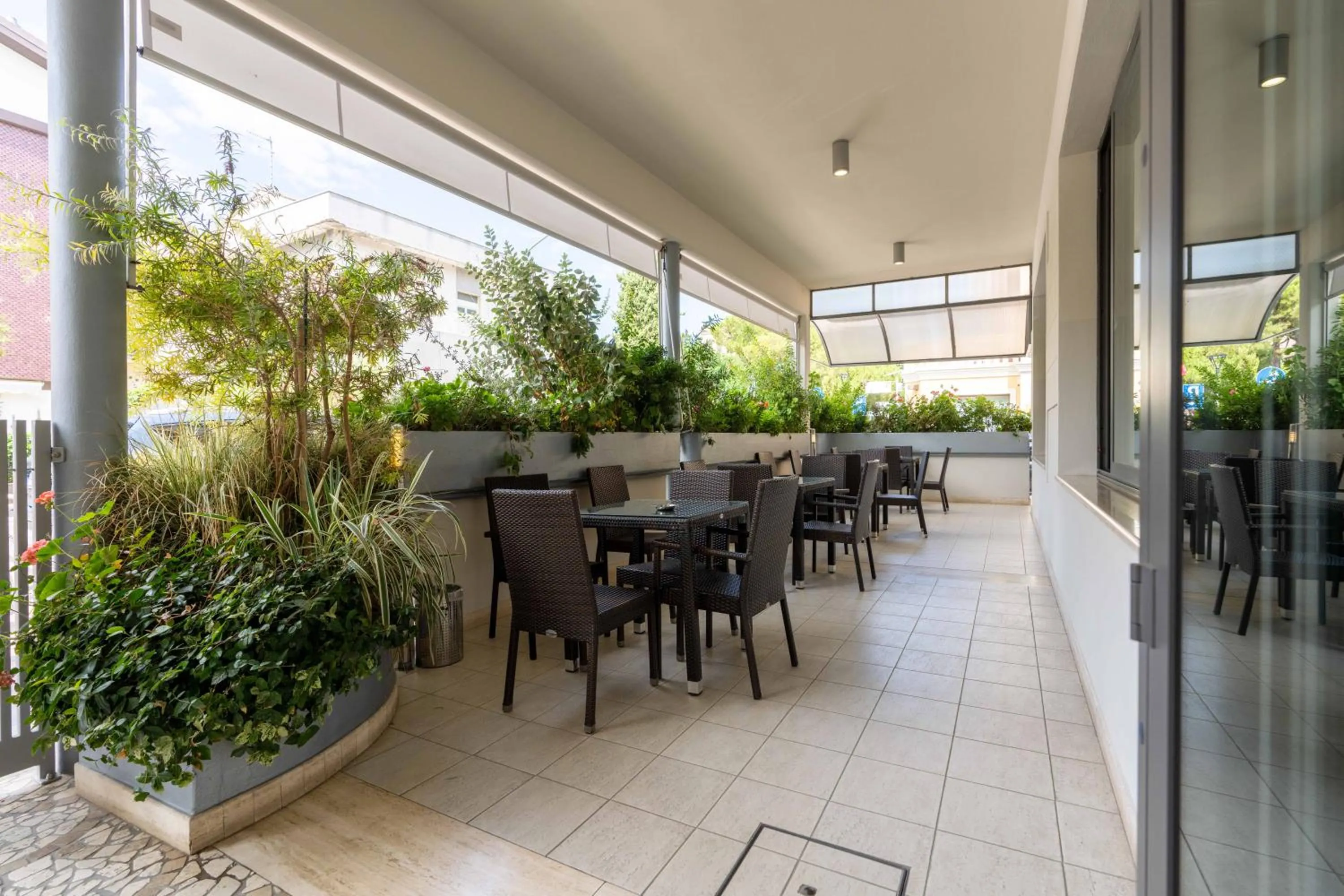 Patio in Hotel La Pineta