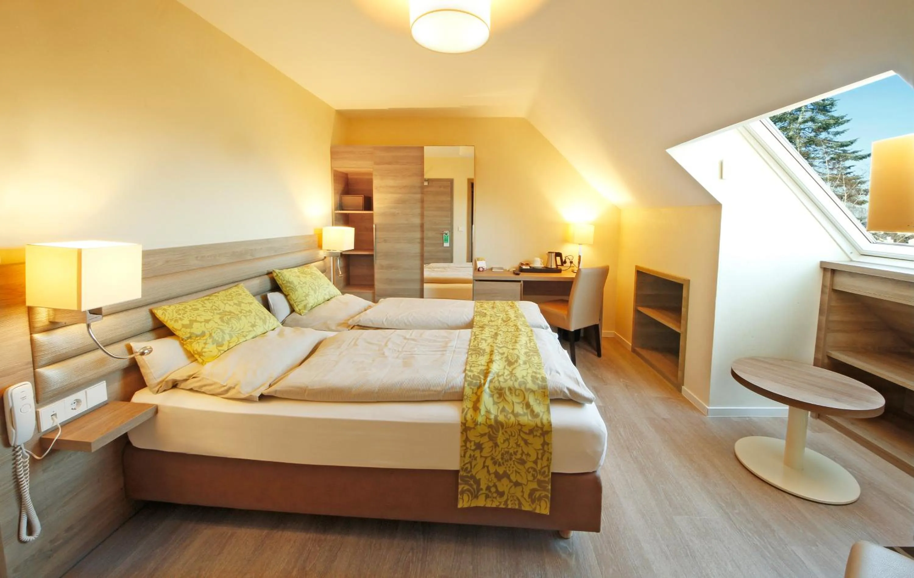 Bed in Hotel Saint Fiacre