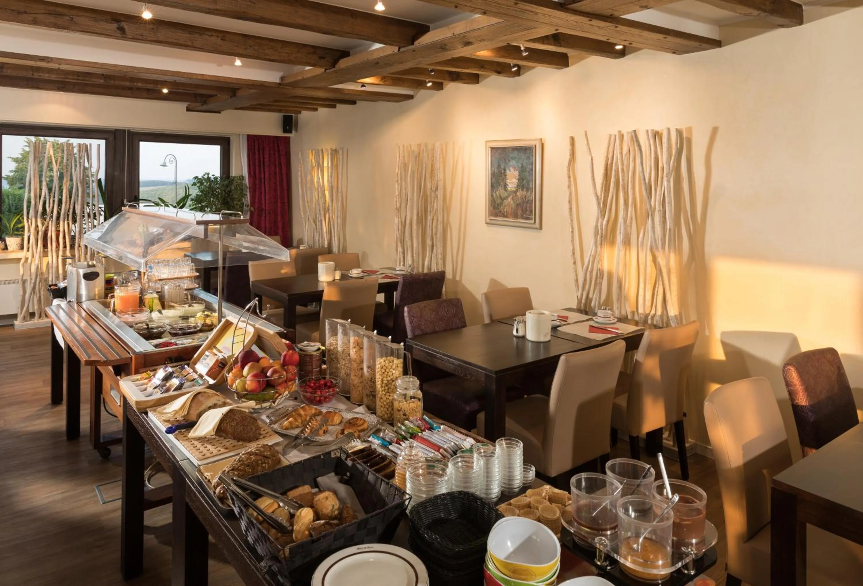 Buffet breakfast in Hotel Saint Fiacre