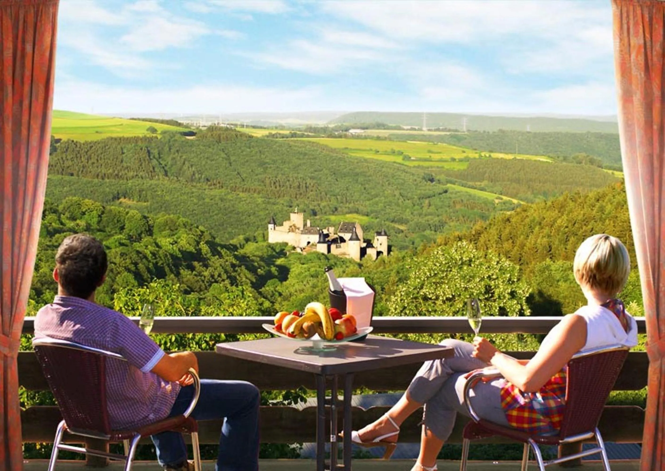 Balcony/Terrace in Hotel Saint Fiacre