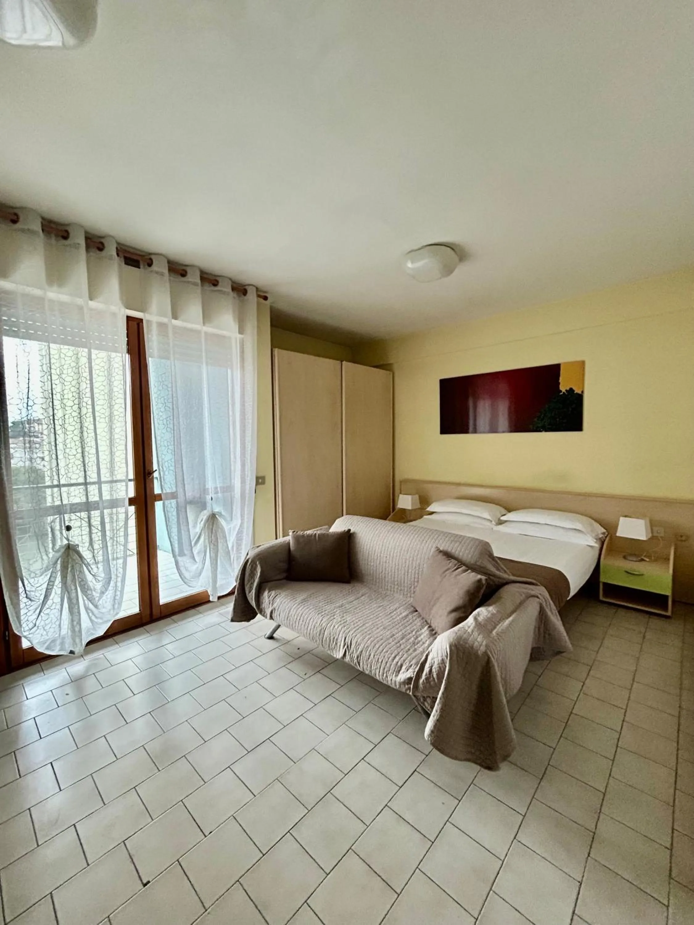 Bedroom, Bed in Parmigianino Apartments