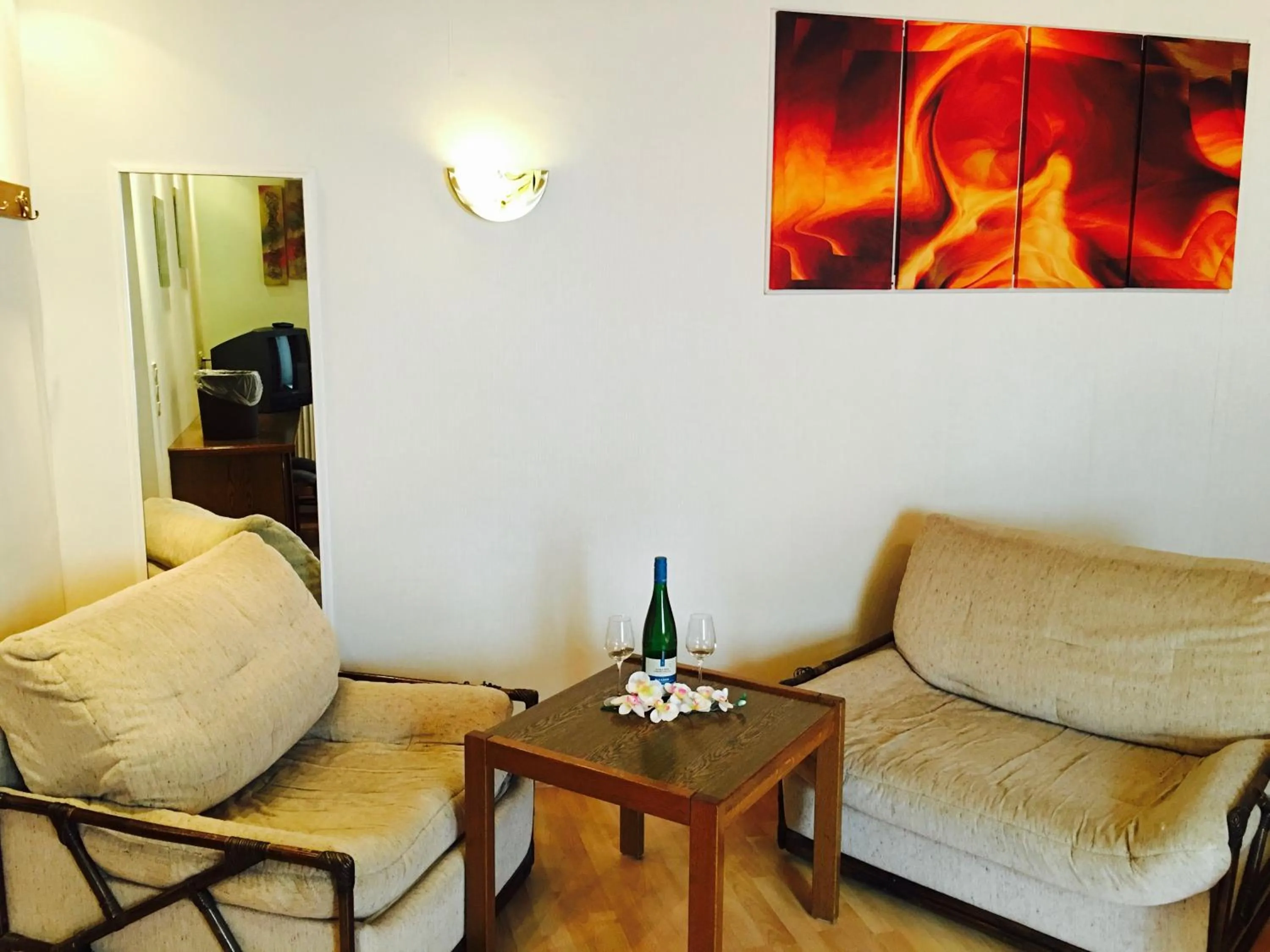 Seating area in Bed & Breakfast du Château