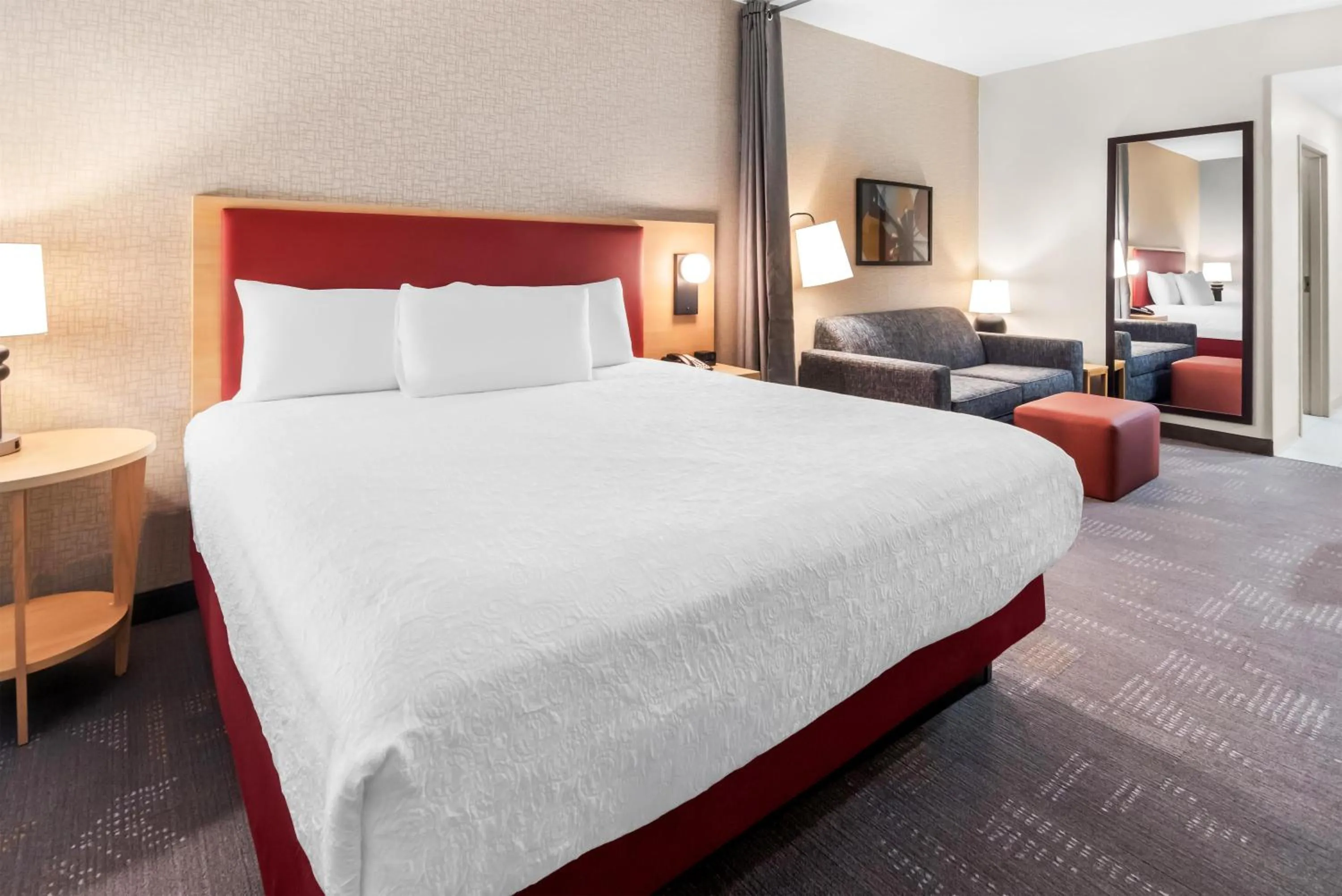 Bed in Home2 Suites By Hilton Dallas Grand Prairie