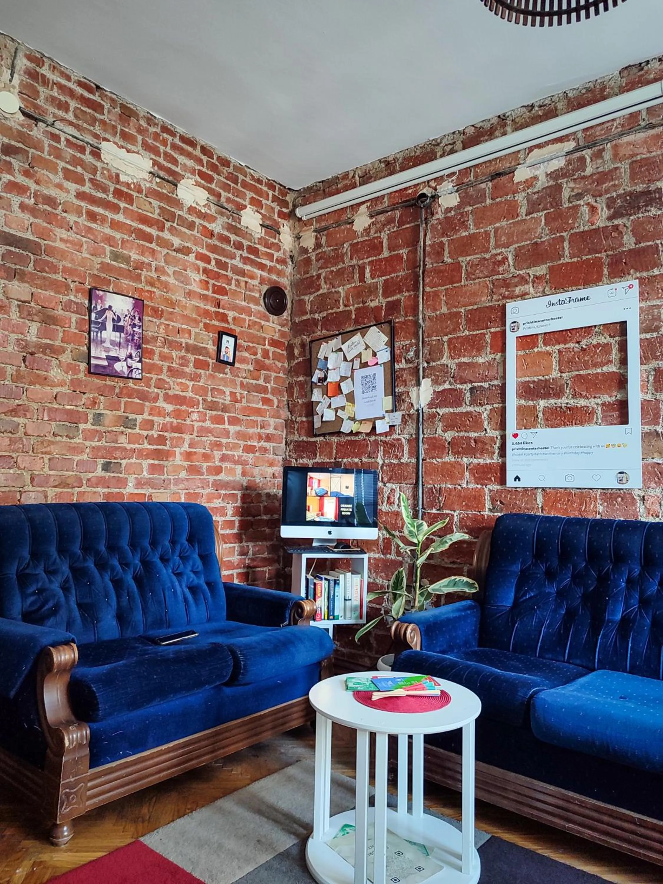 Seating area in Prishtina Center Hostel