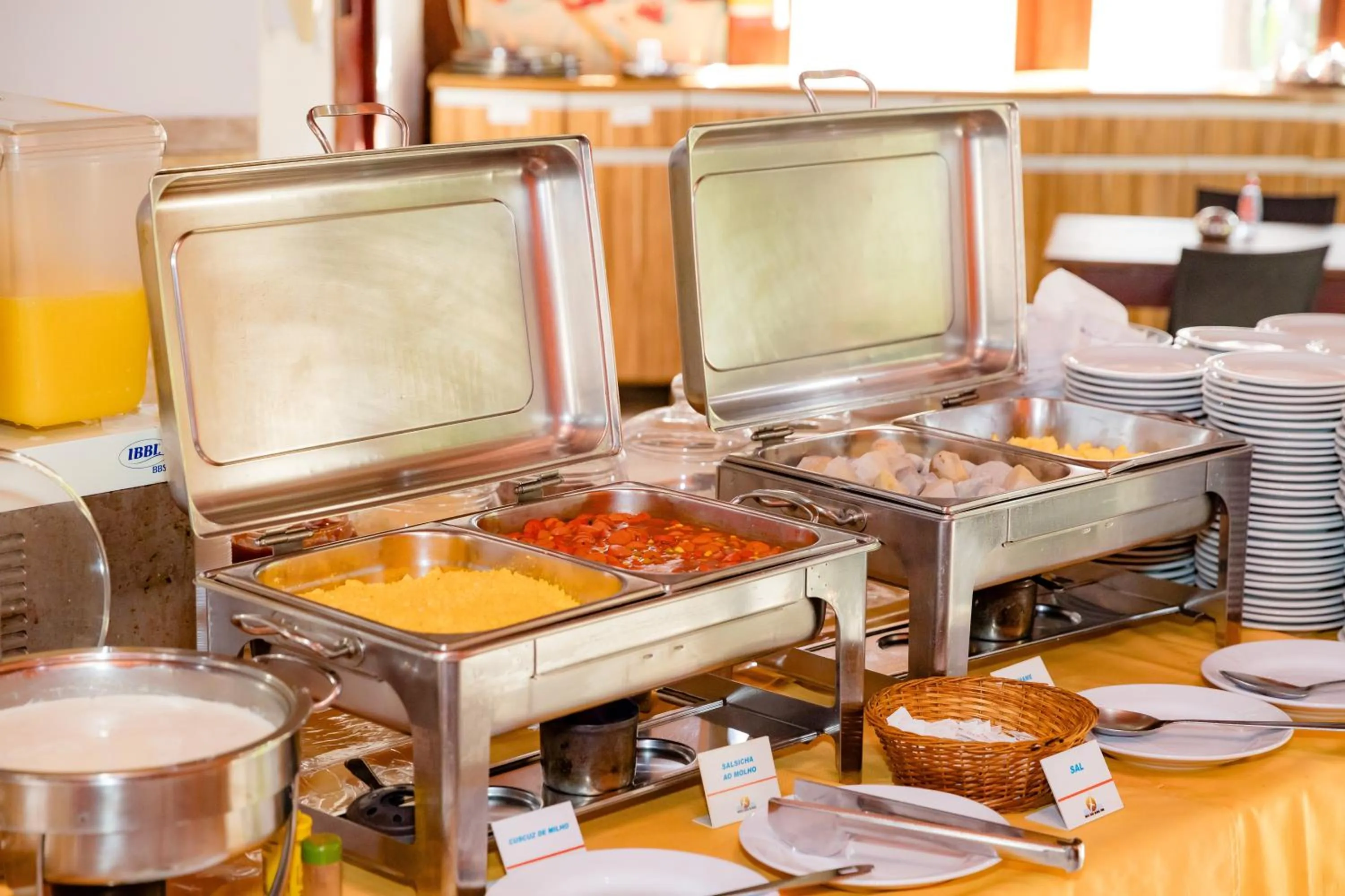 Continental breakfast in Hotel Casa Blanca Porto Seguro