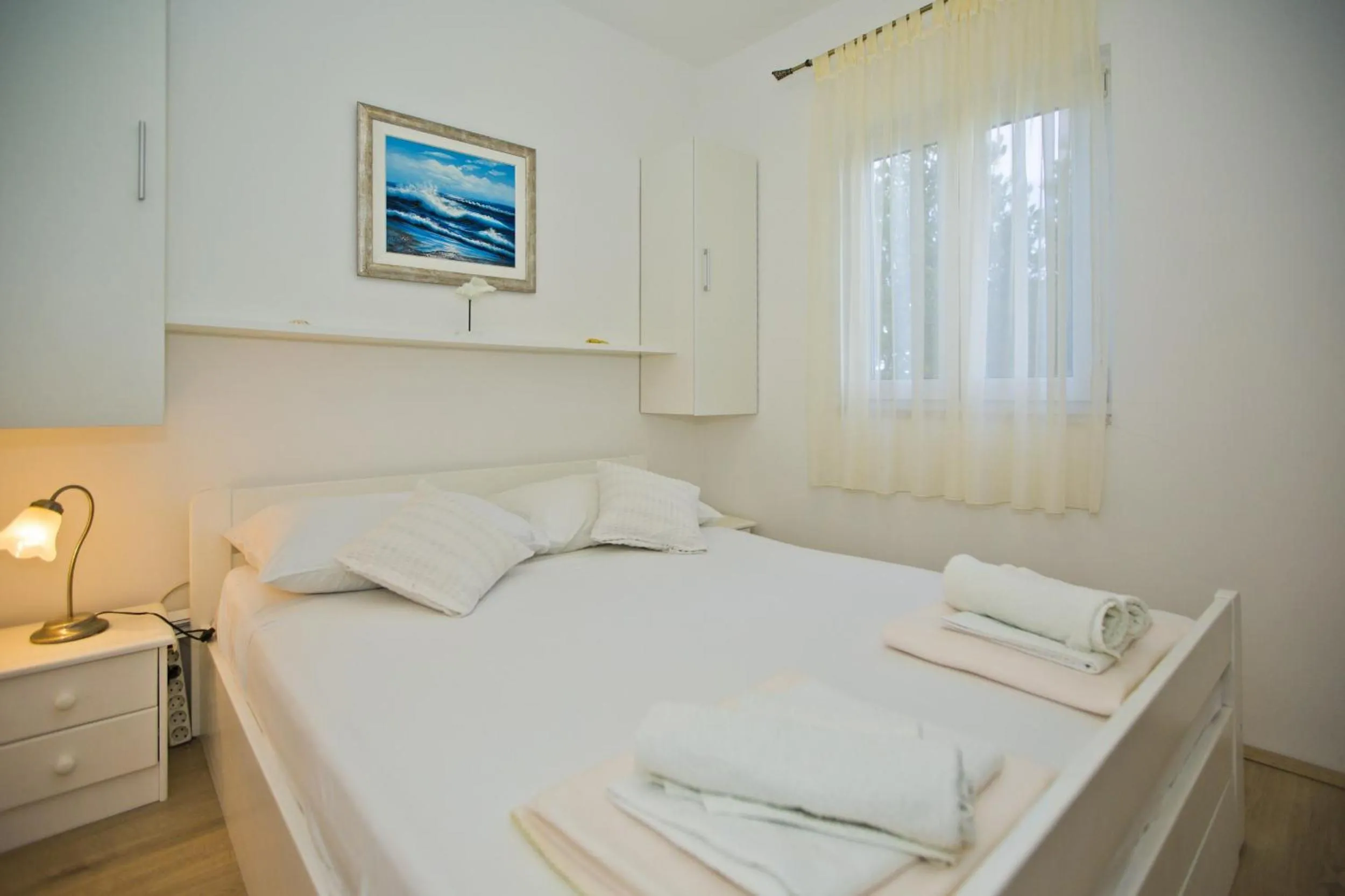 Bedroom, Bed in Hvar Port View apartment