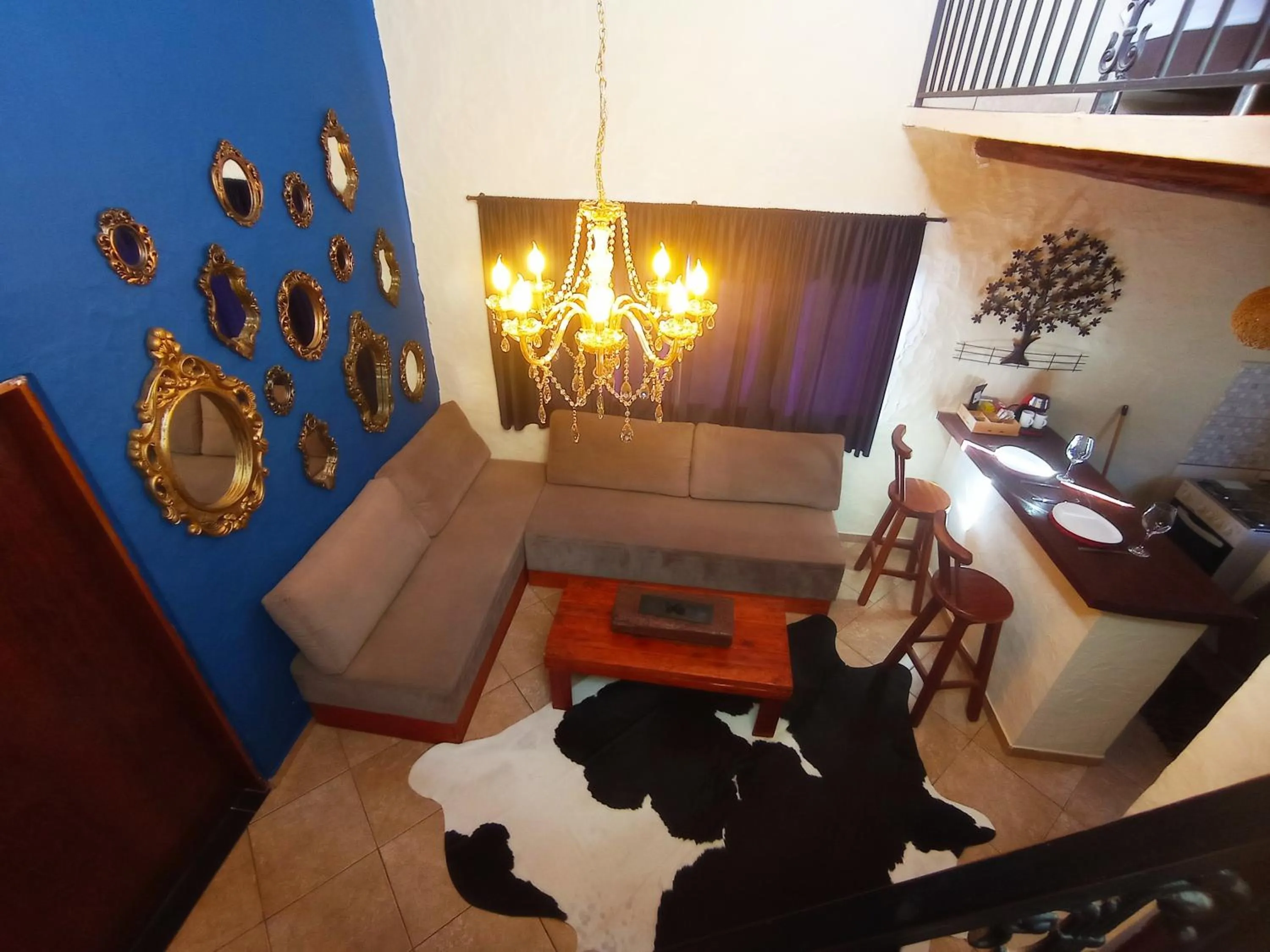 Living room in Pousada Chalé da Montanha São Thomé das Letras