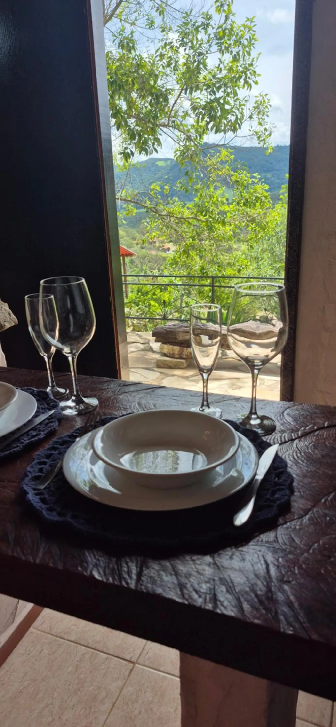 Dining area in Pousada Chalé da Montanha São Thomé das Letras