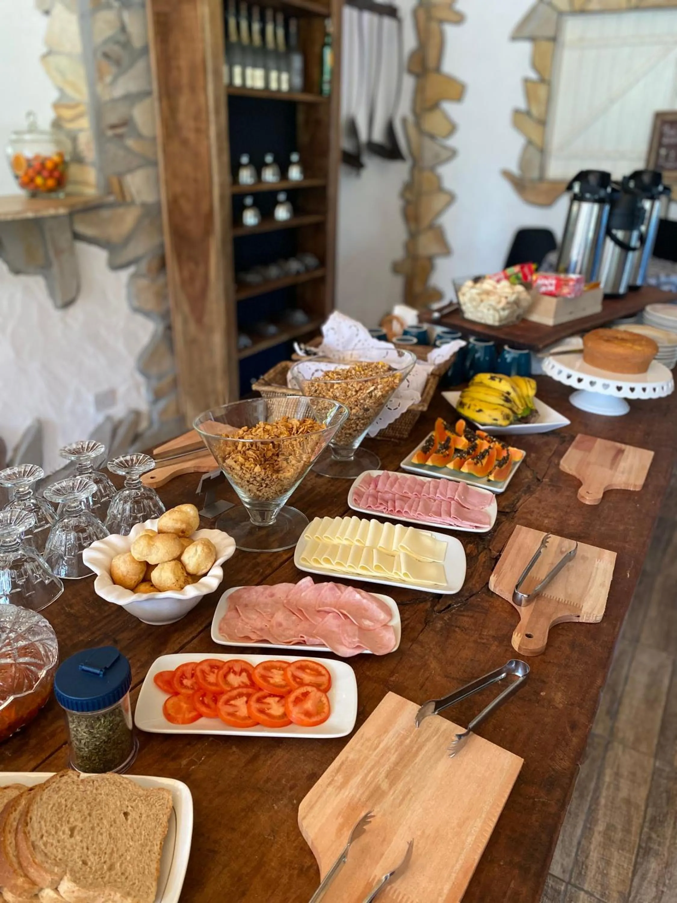 Breakfast in Pousada Chalé da Montanha São Thomé das Letras