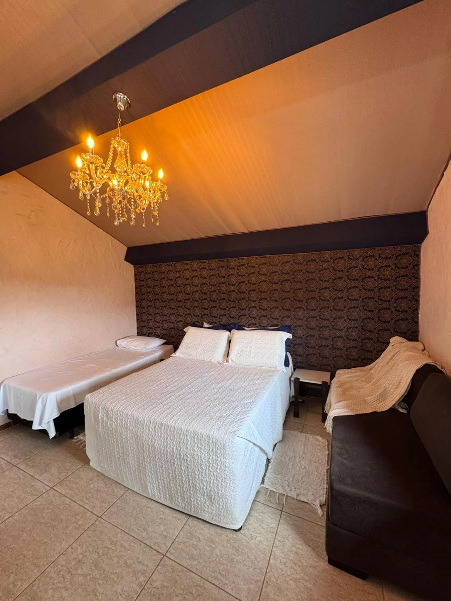 Bed in Pousada Chalé da Montanha São Thomé das Letras