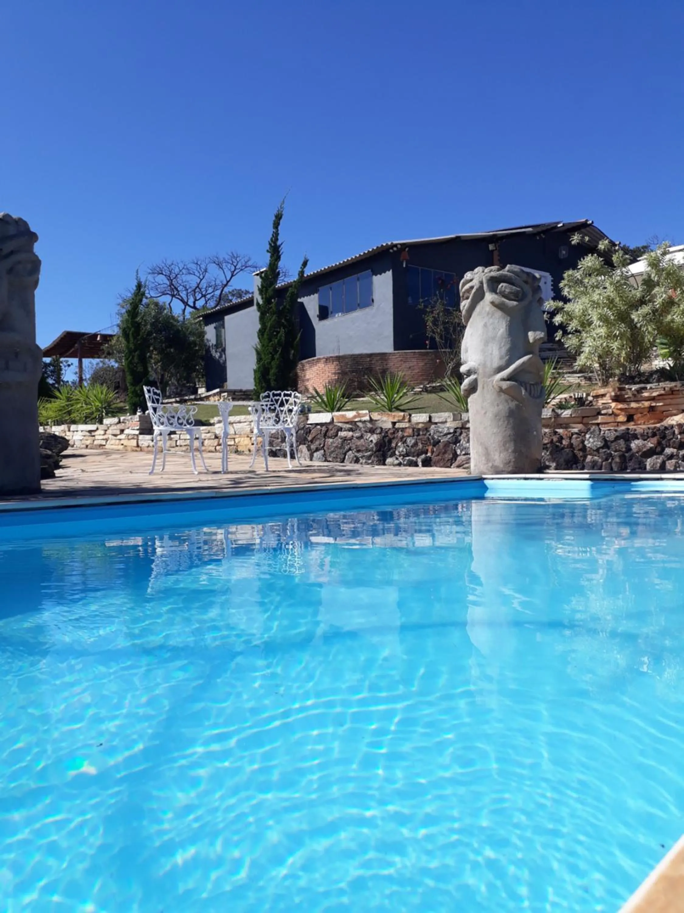 Pool view in Pousada Chalé da Montanha São Thomé das Letras