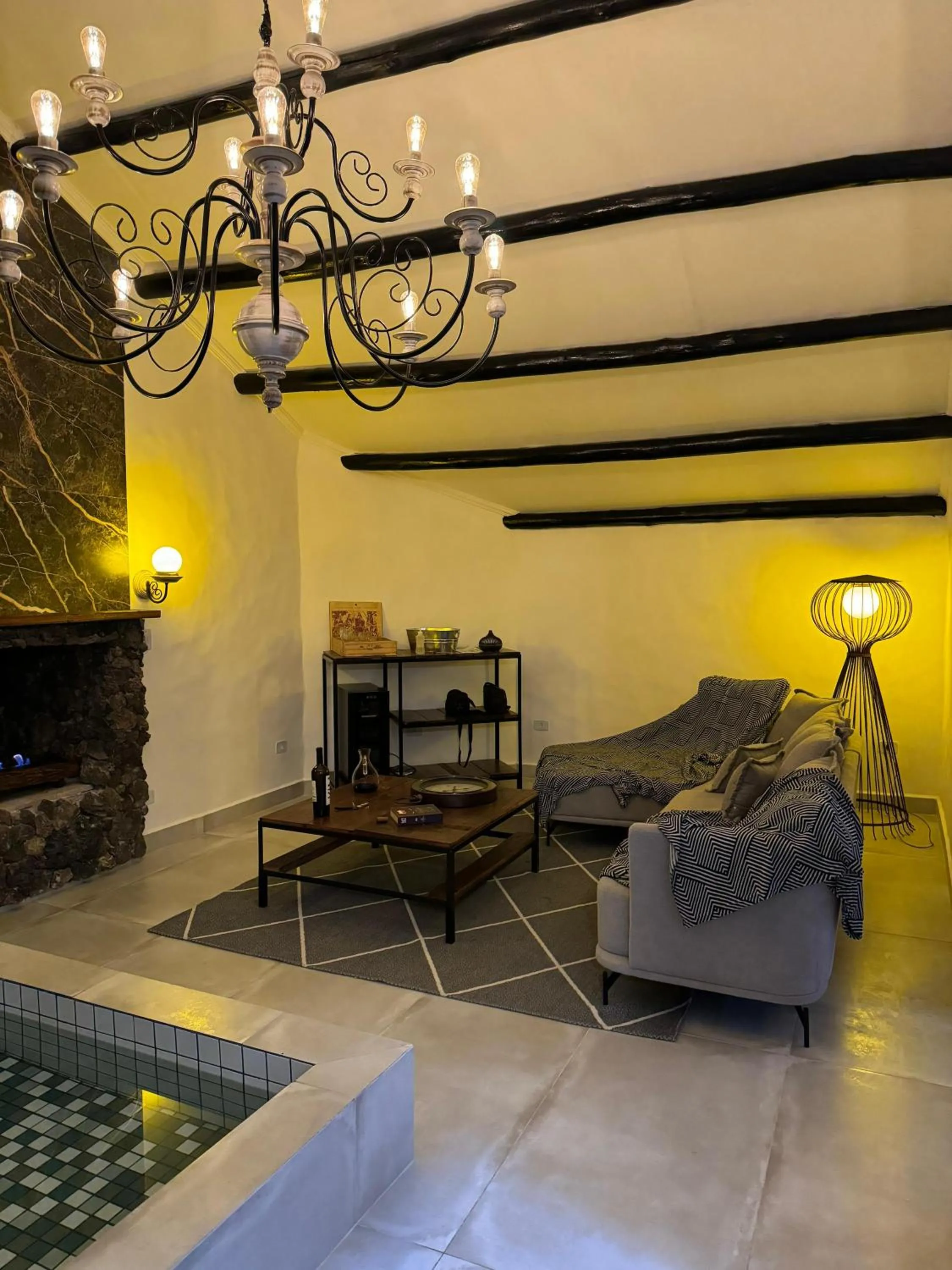 Living room in Pousada Chalé da Montanha São Thomé das Letras