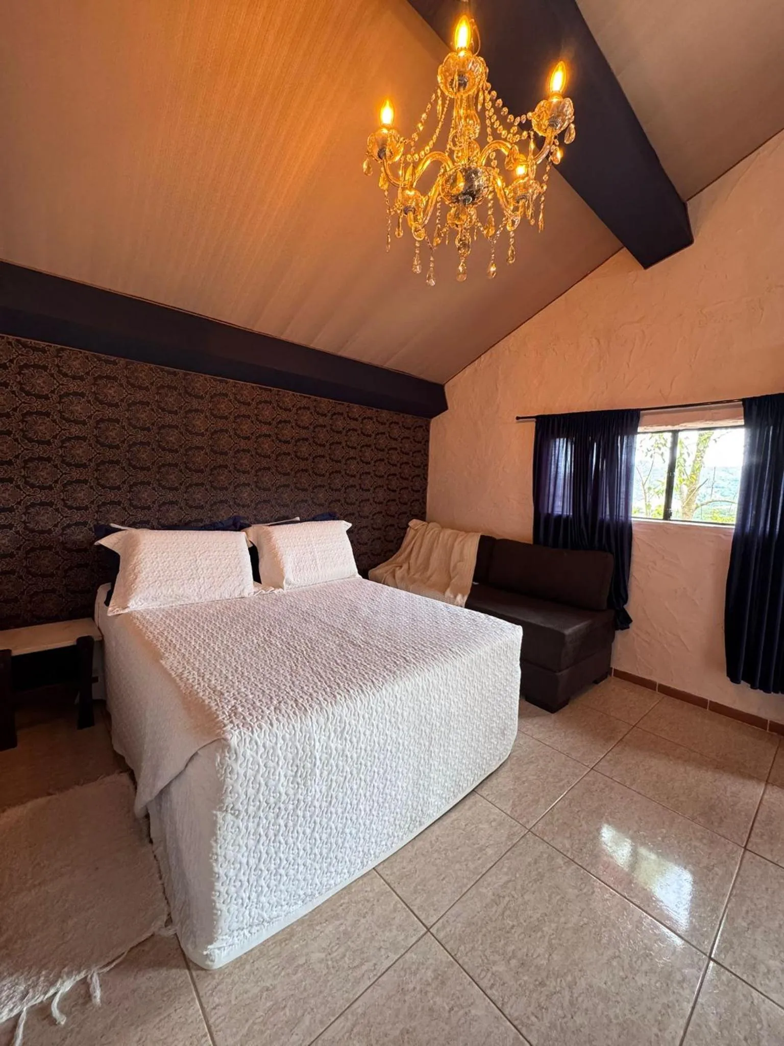 Bed in Pousada Chalé da Montanha São Thomé das Letras
