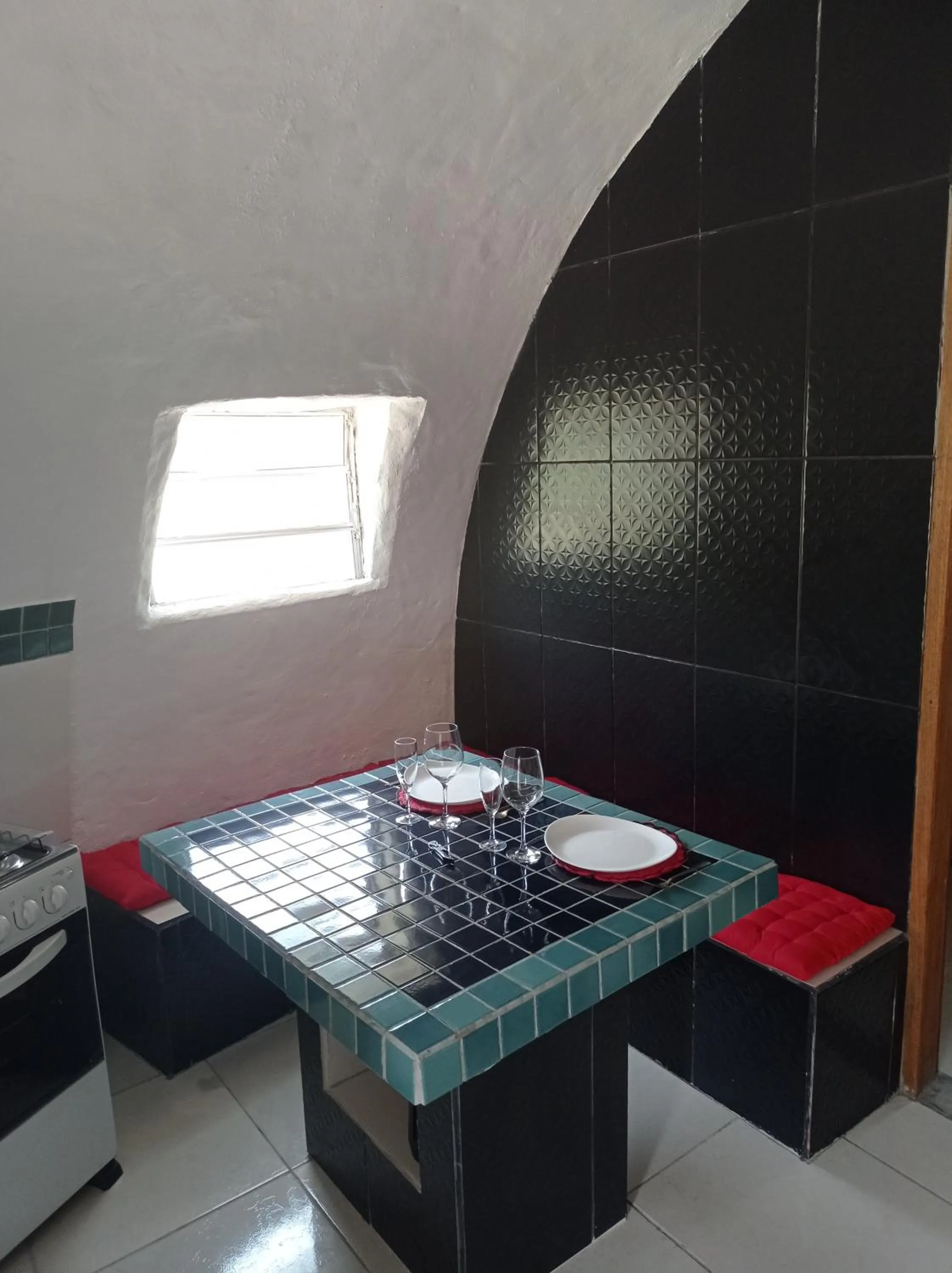 Kitchen or kitchenette in Pousada Chalé da Montanha São Thomé das Letras